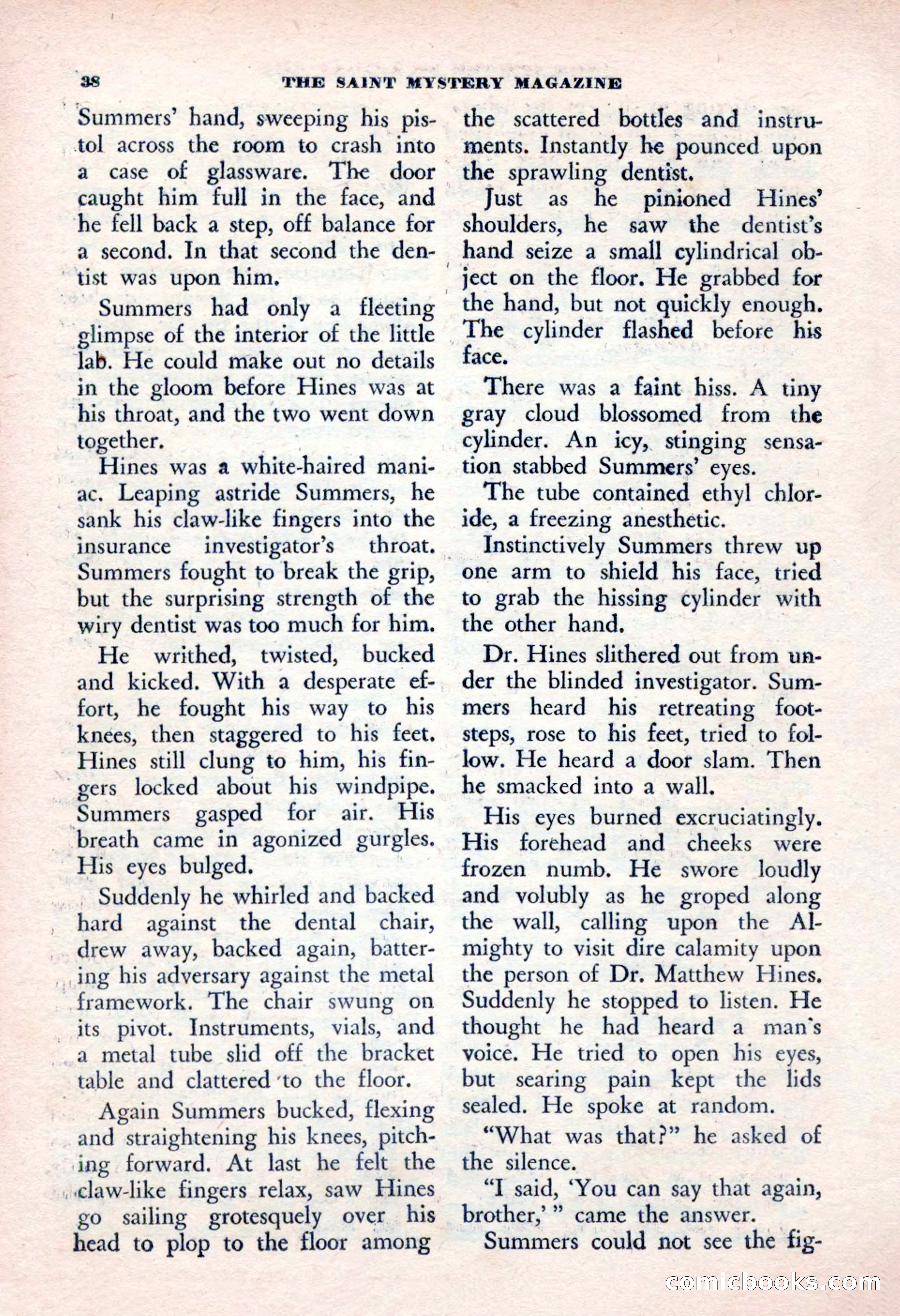 The Saint Mystery Magazine, January 1963 — page 40 of 132