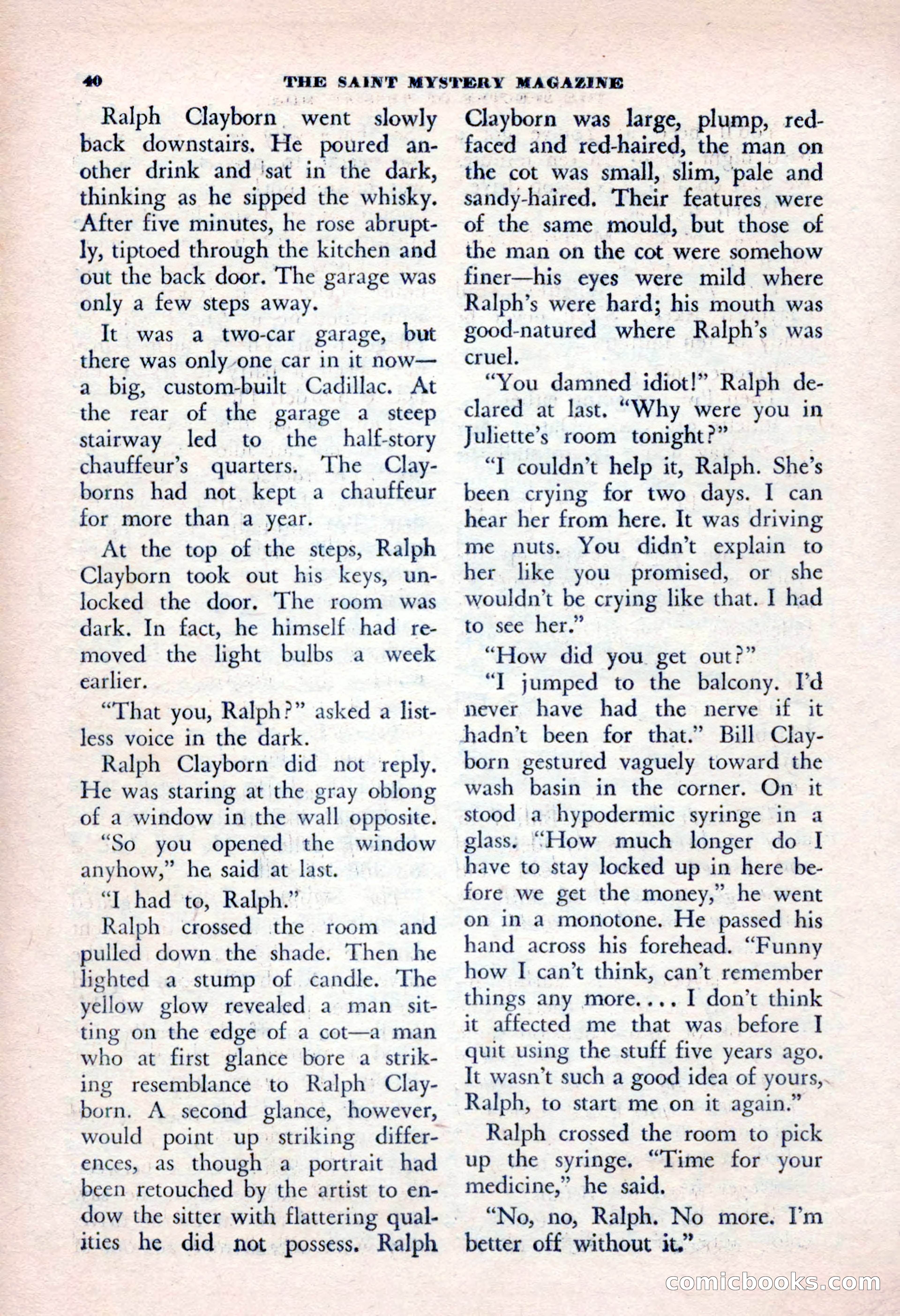 The Saint Mystery Magazine, January 1963 — page 42 of 132