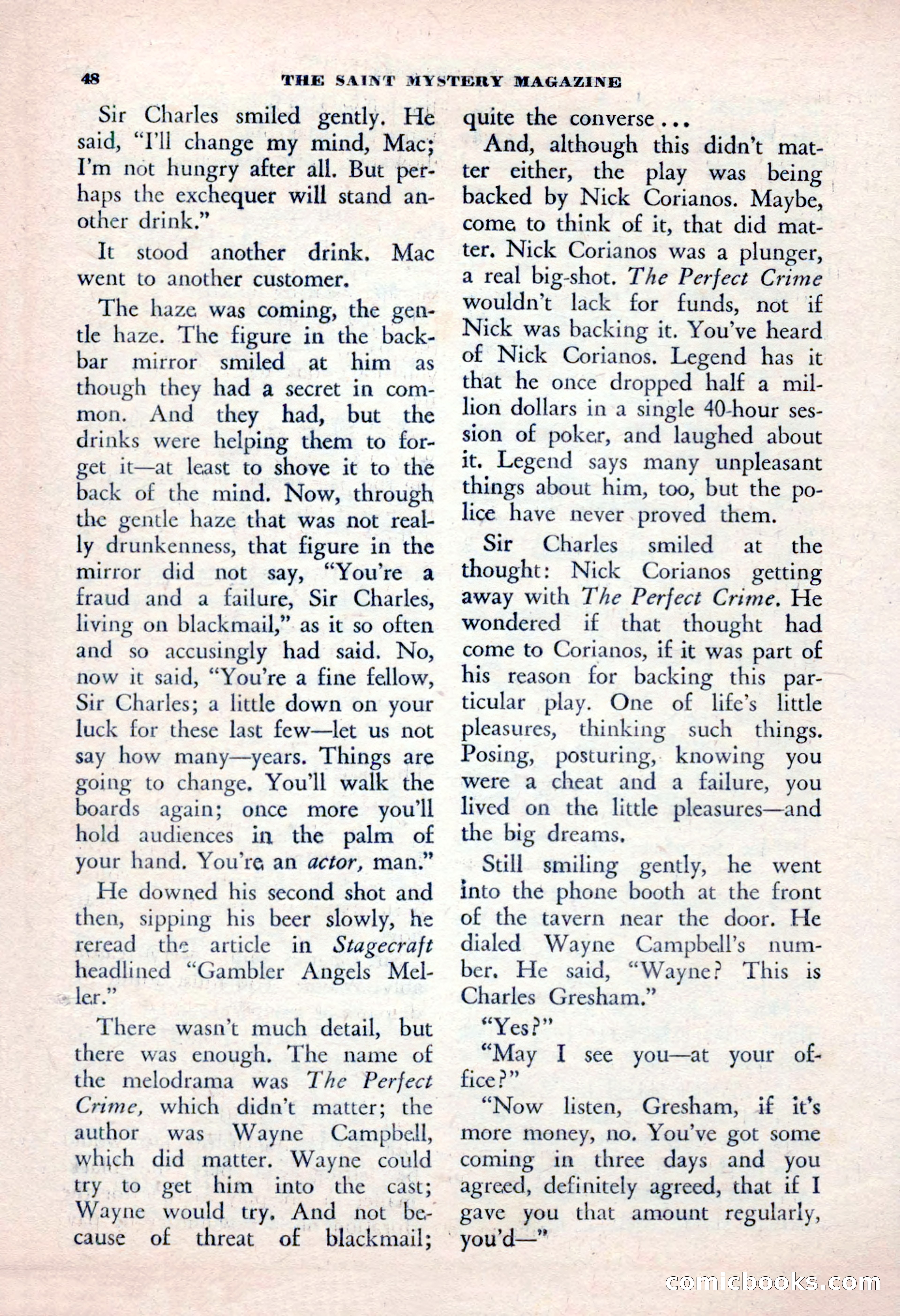 The Saint Mystery Magazine, January 1963 — page 50 of 132