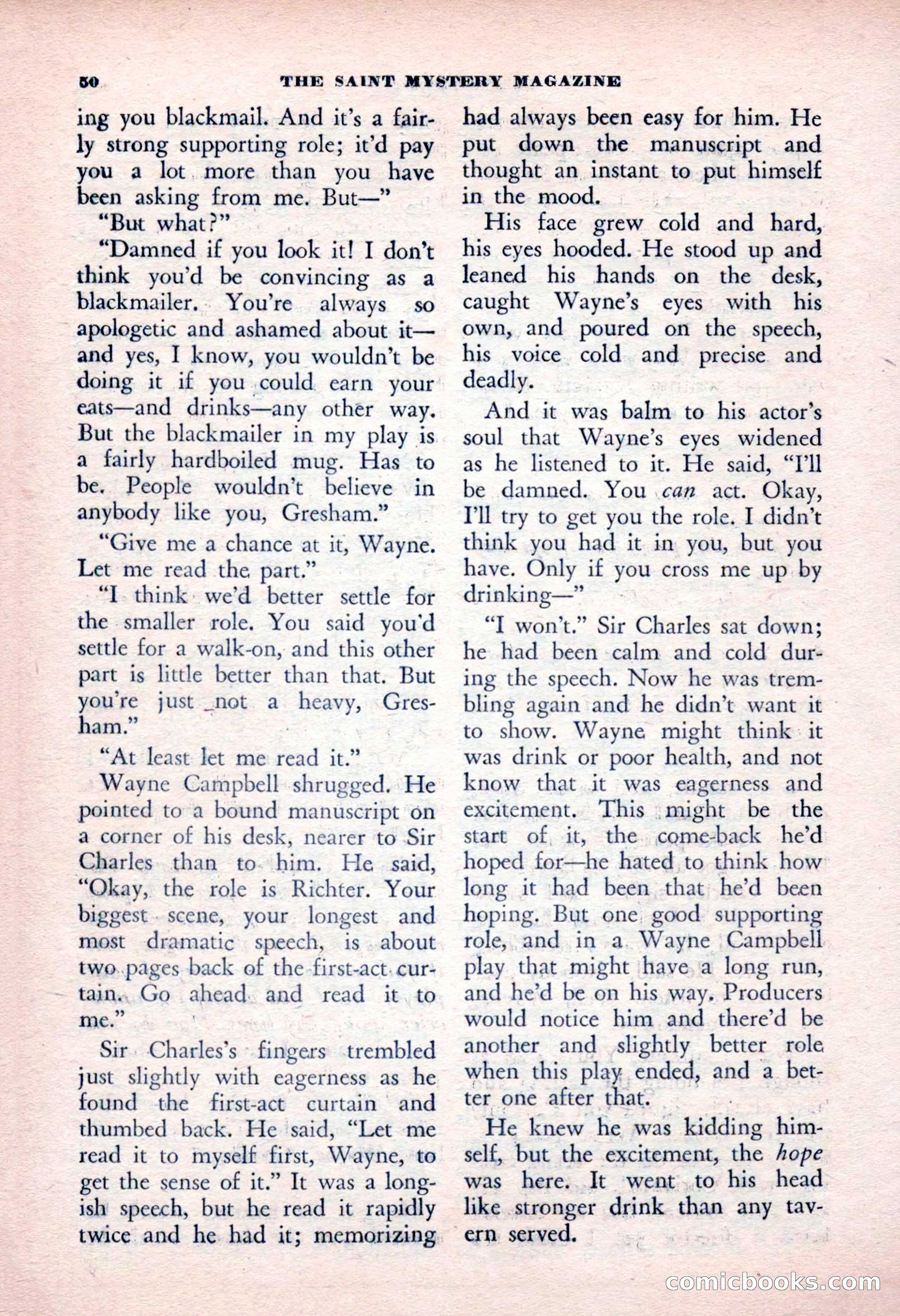 The Saint Mystery Magazine, January 1963 — page 52 of 132