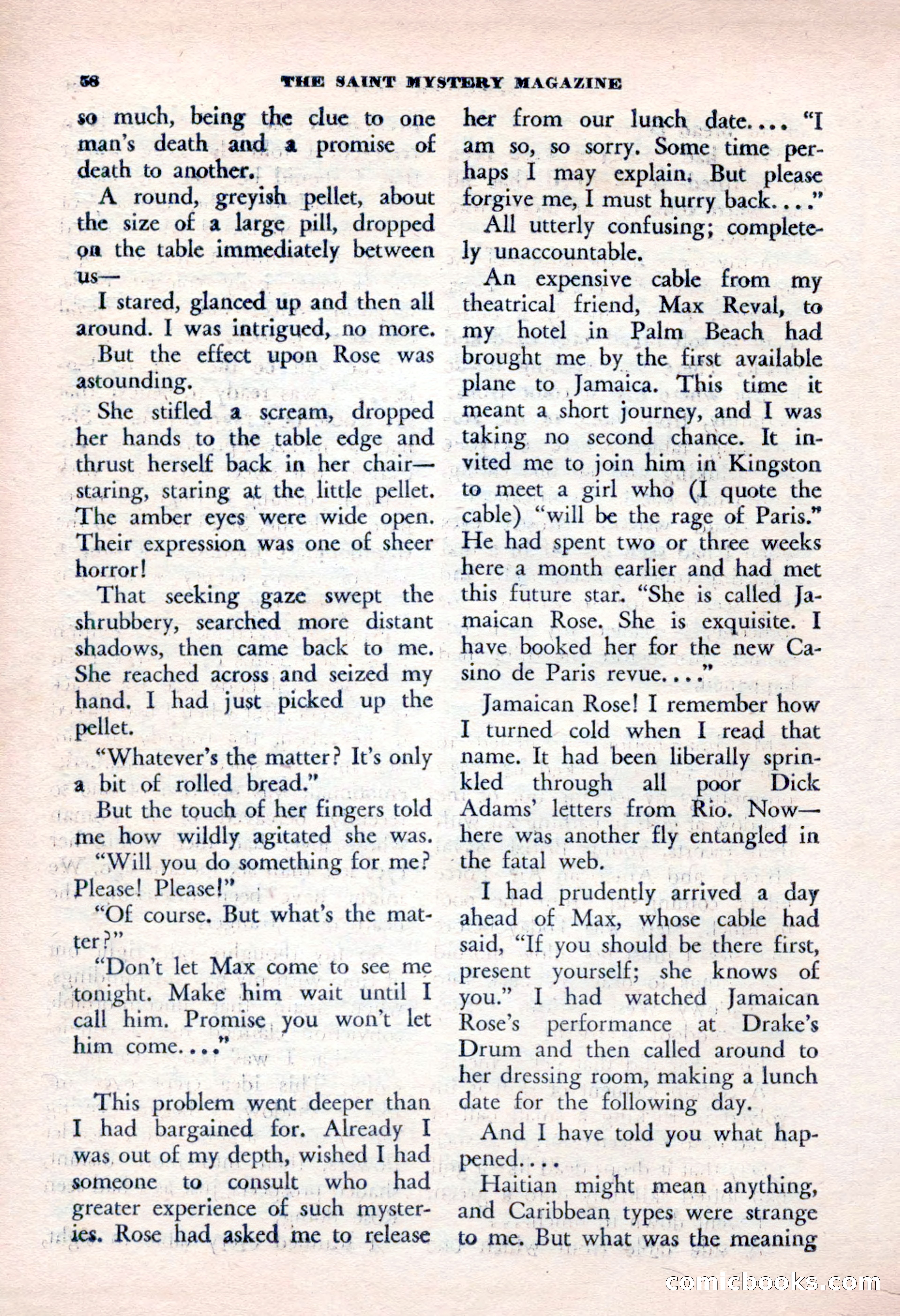 The Saint Mystery Magazine, January 1963 — page 60 of 132