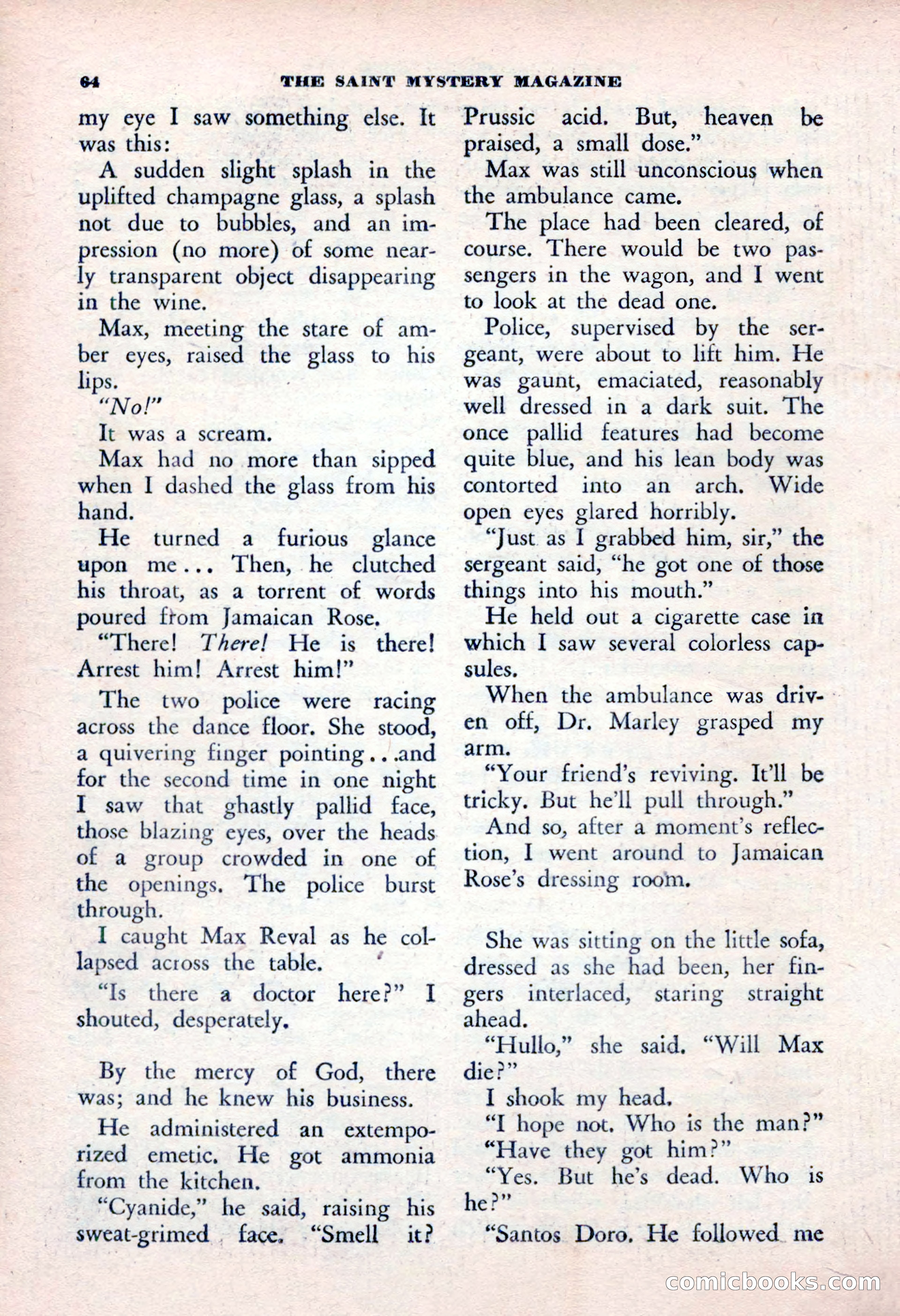 The Saint Mystery Magazine, January 1963 — page 66 of 132