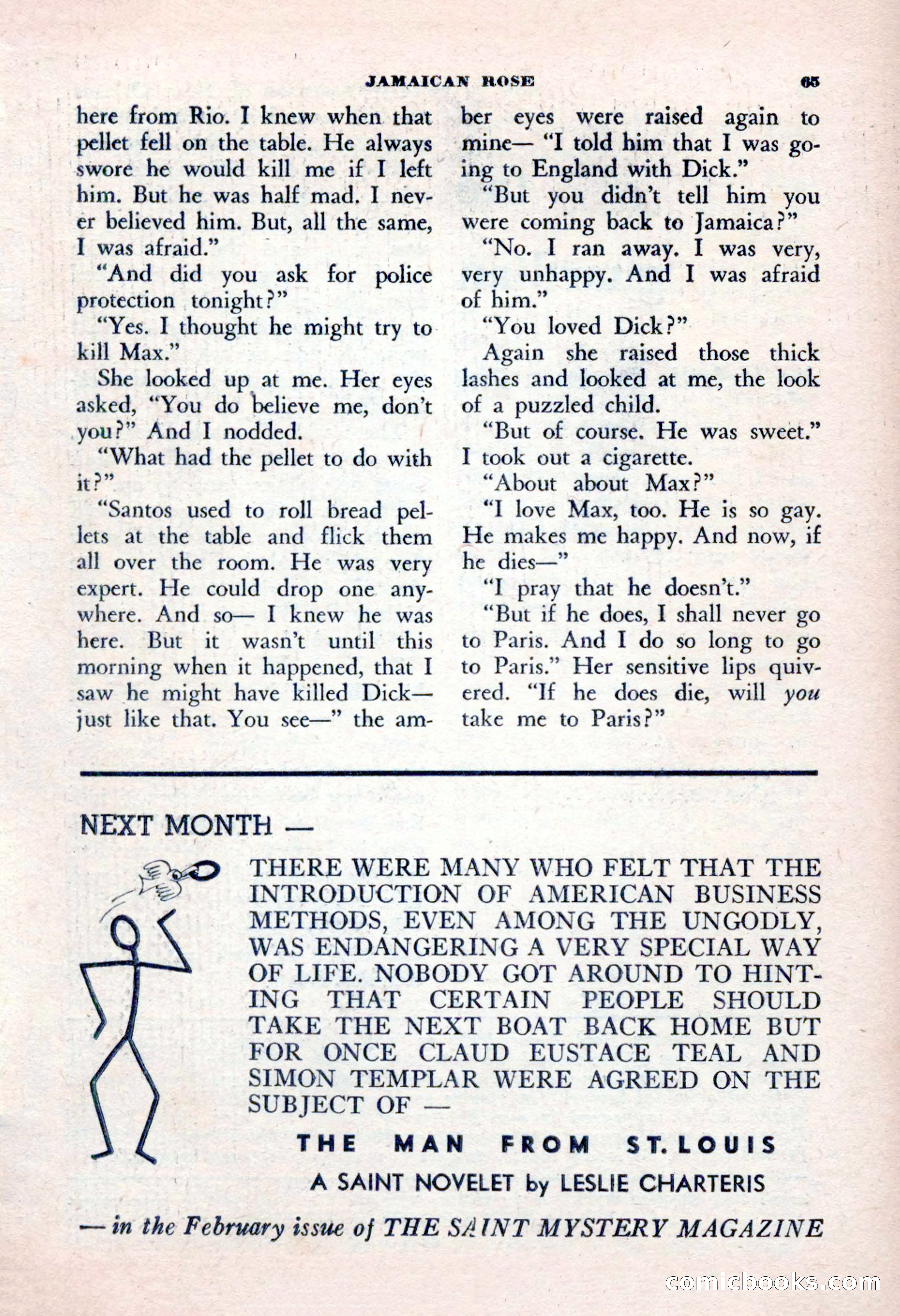 The Saint Mystery Magazine, January 1963 — page 67 of 132