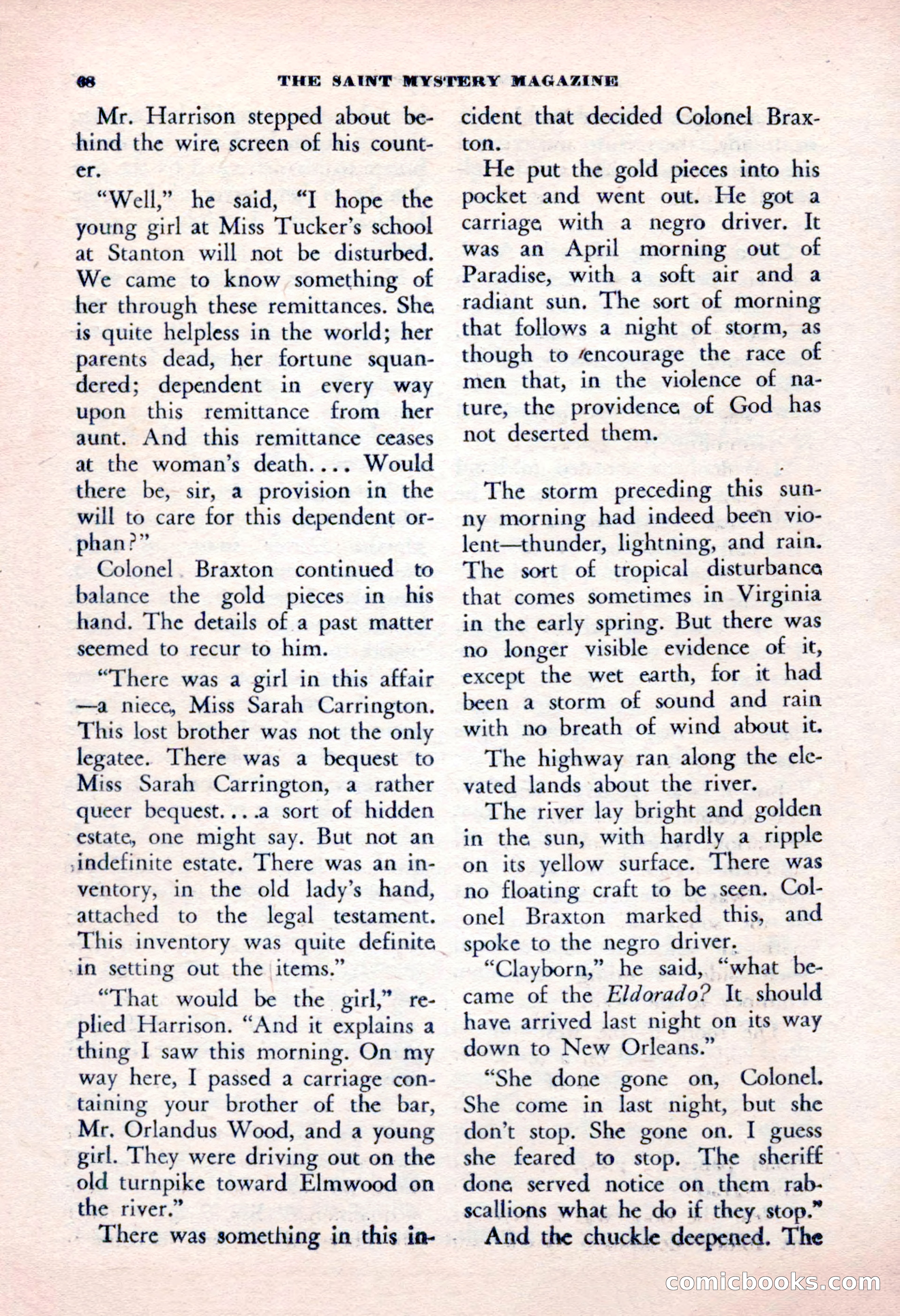 The Saint Mystery Magazine, January 1963 — page 70 of 132