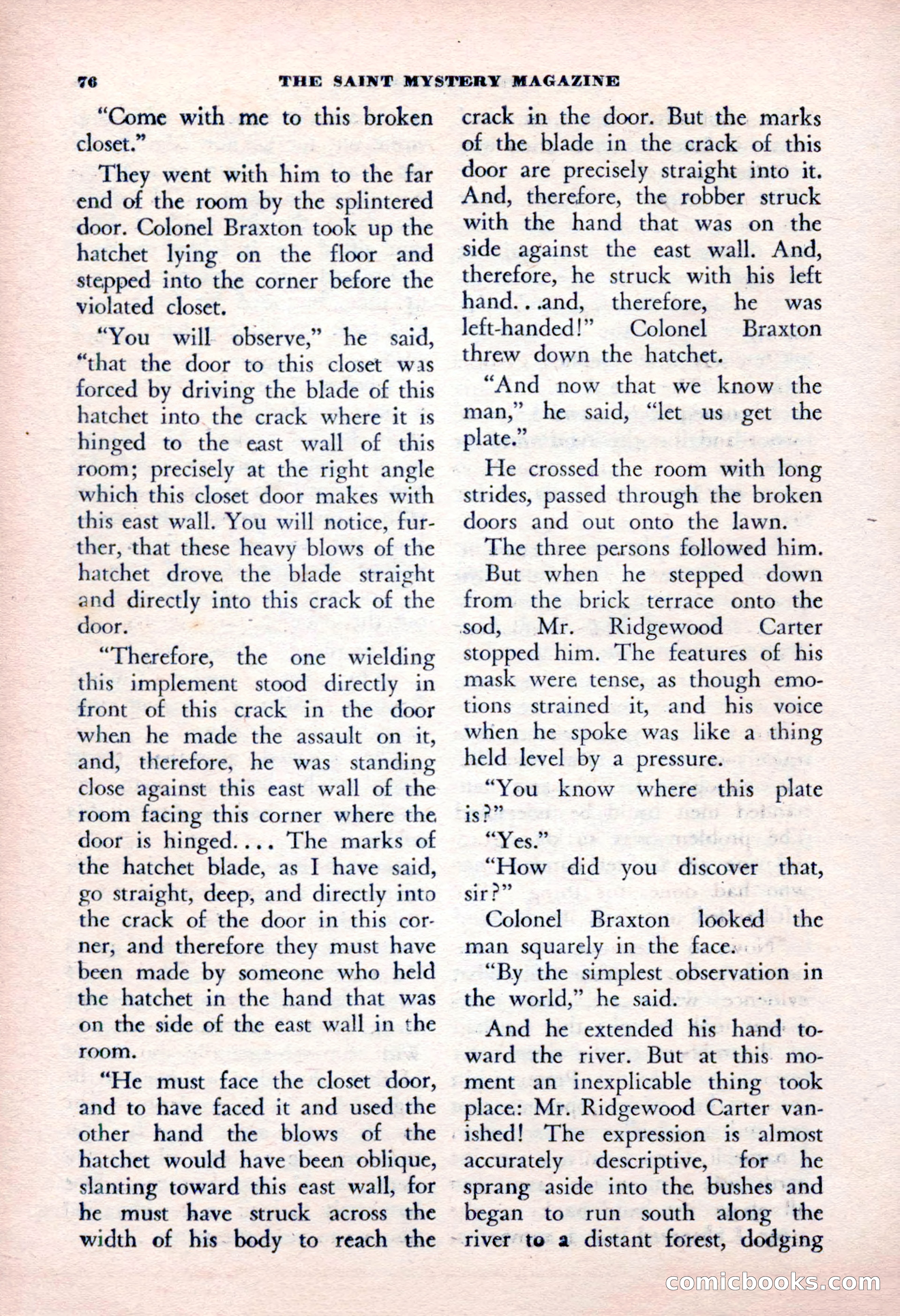 The Saint Mystery Magazine, January 1963 — page 78 of 132
