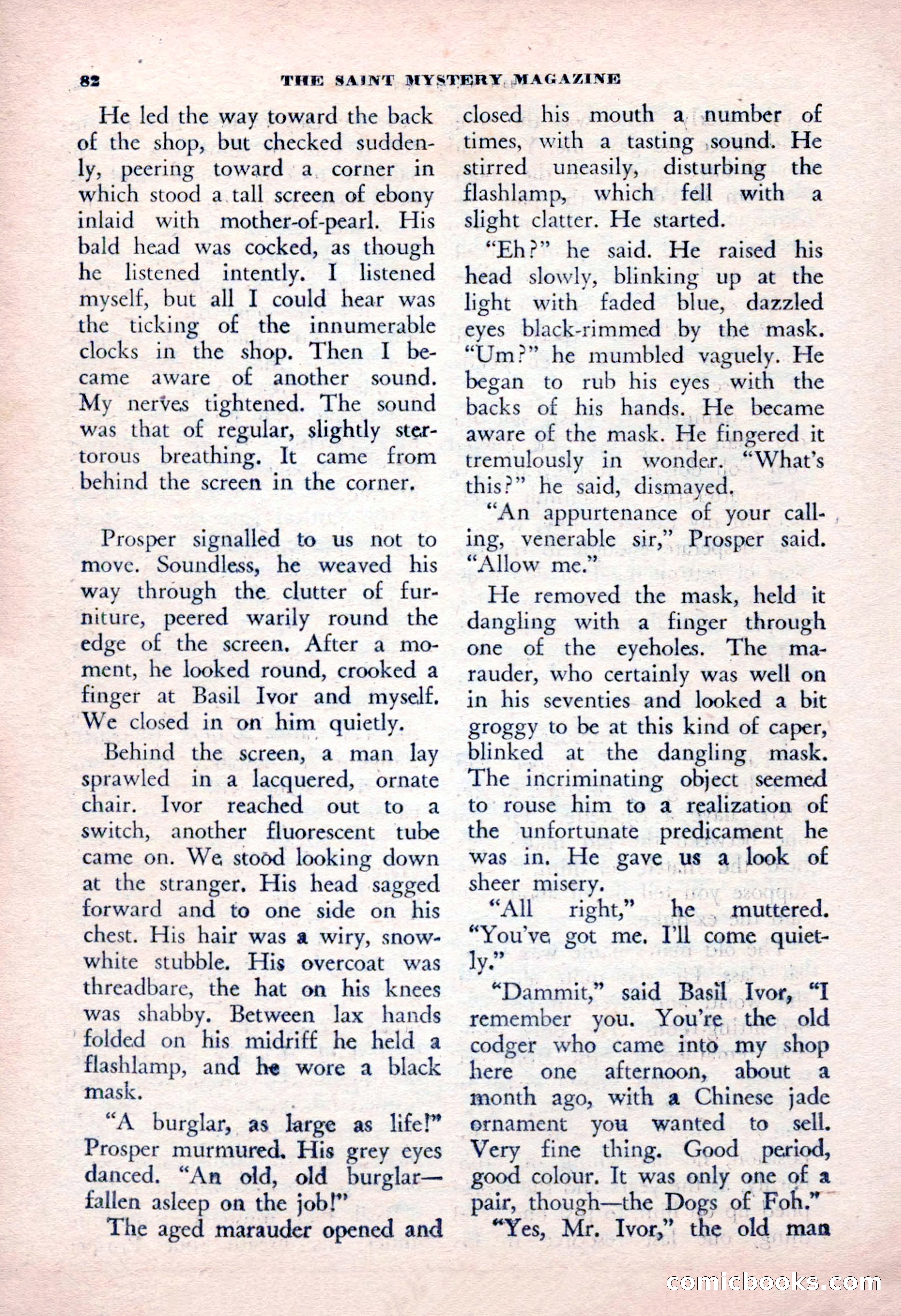 The Saint Mystery Magazine, January 1963 — page 84 of 132