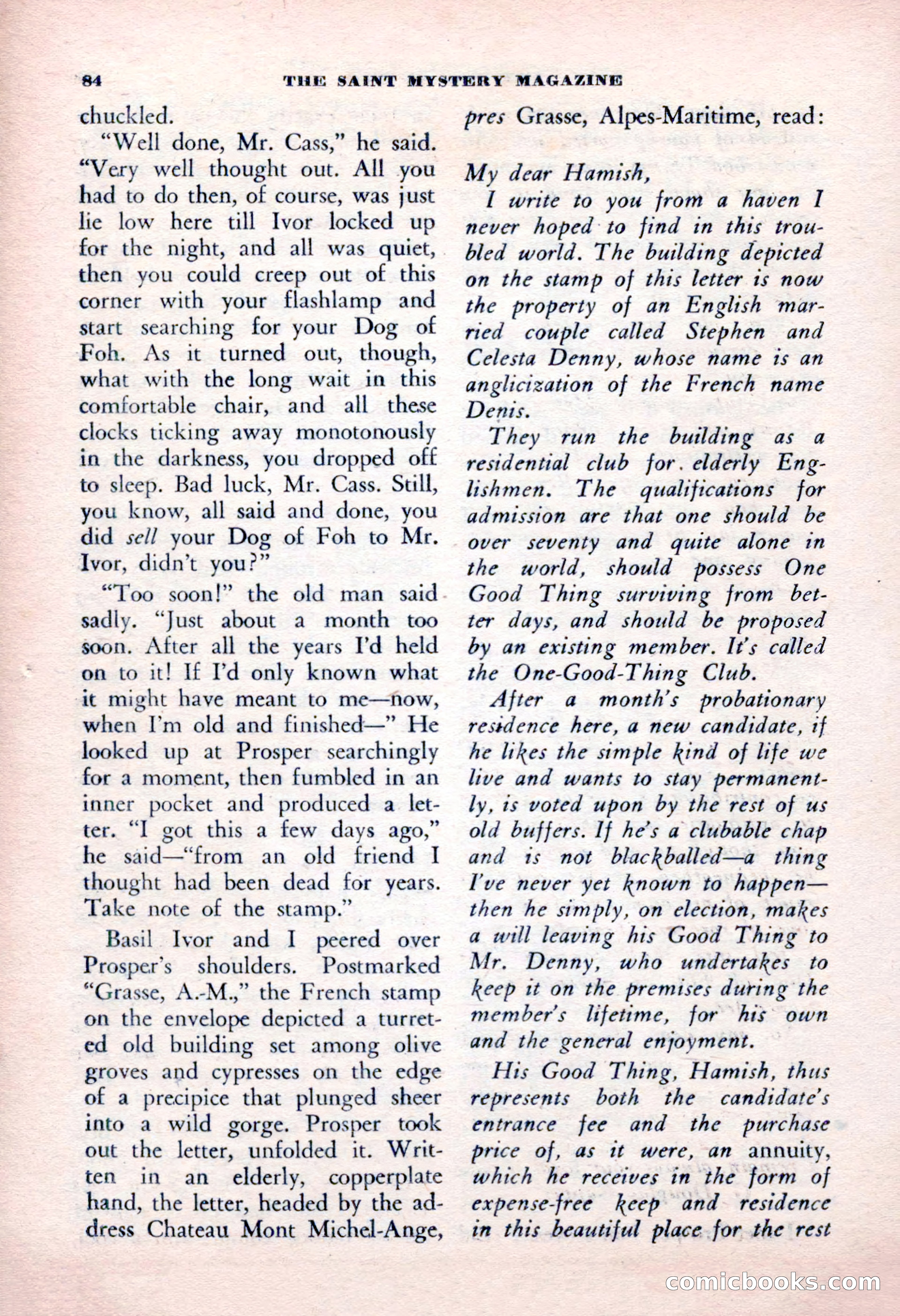 The Saint Mystery Magazine, January 1963 — page 86 of 132