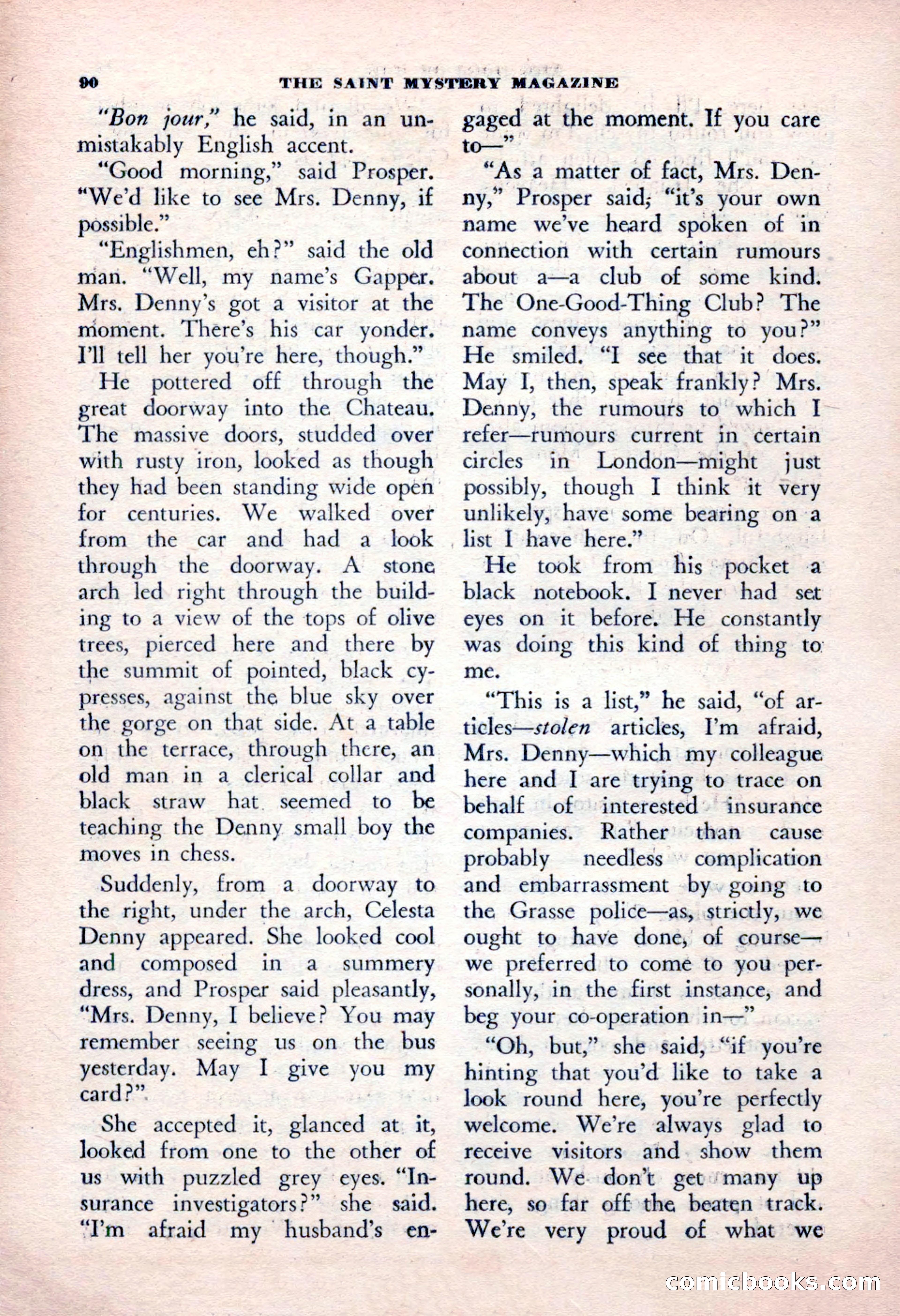 The Saint Mystery Magazine, January 1963 — page 92 of 132