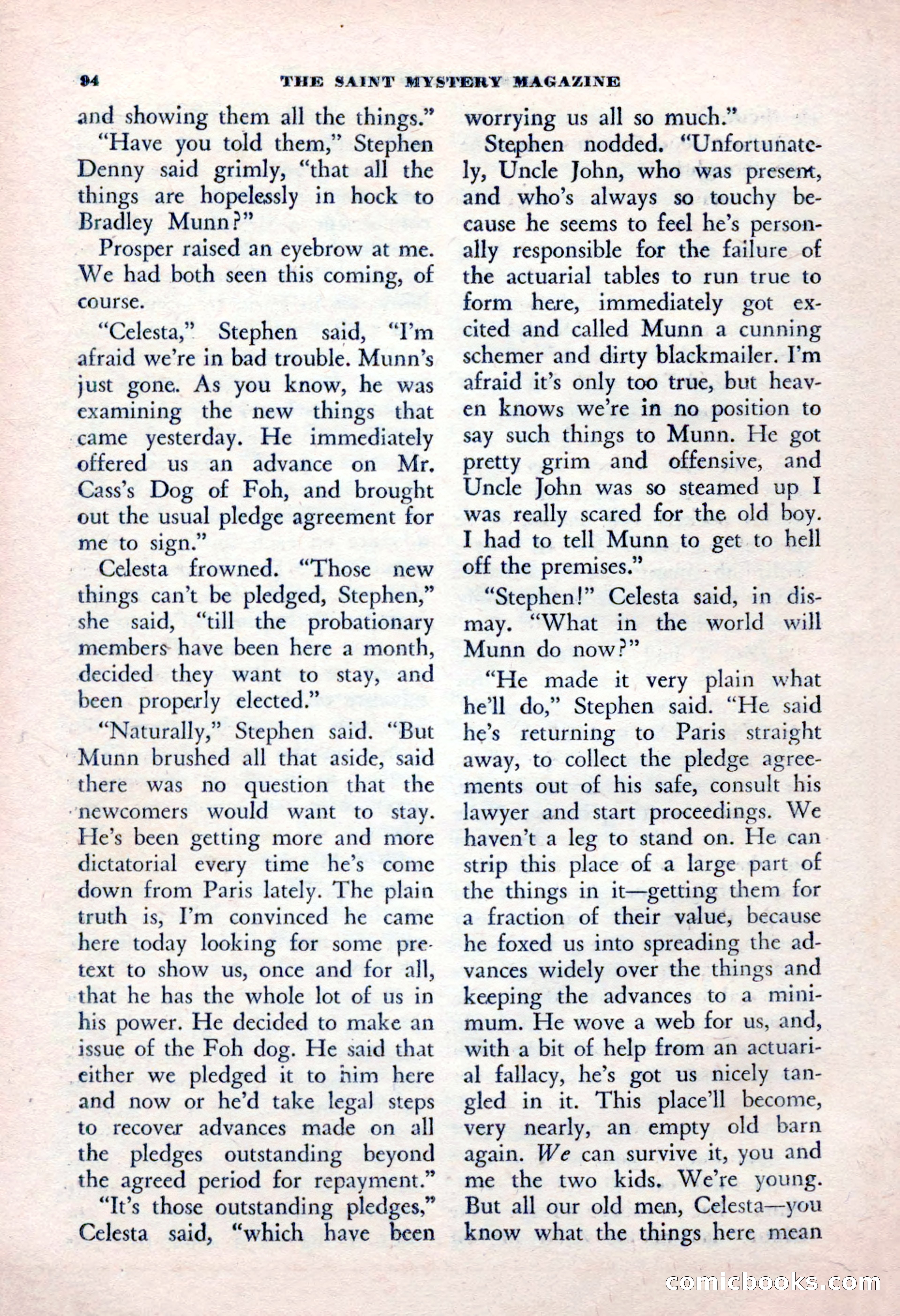 The Saint Mystery Magazine, January 1963 — page 96 of 132
