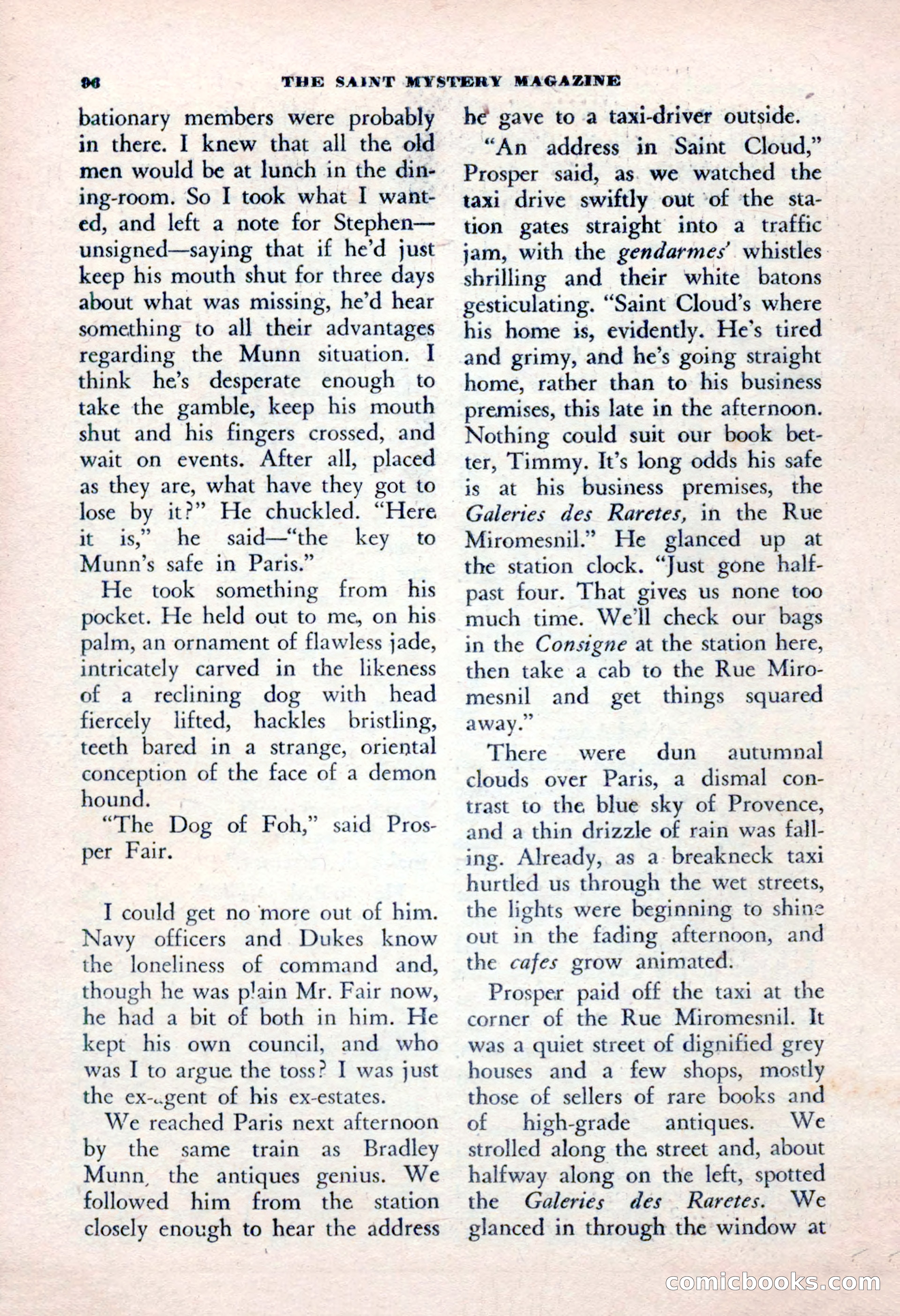 The Saint Mystery Magazine, January 1963 — page 98 of 132
