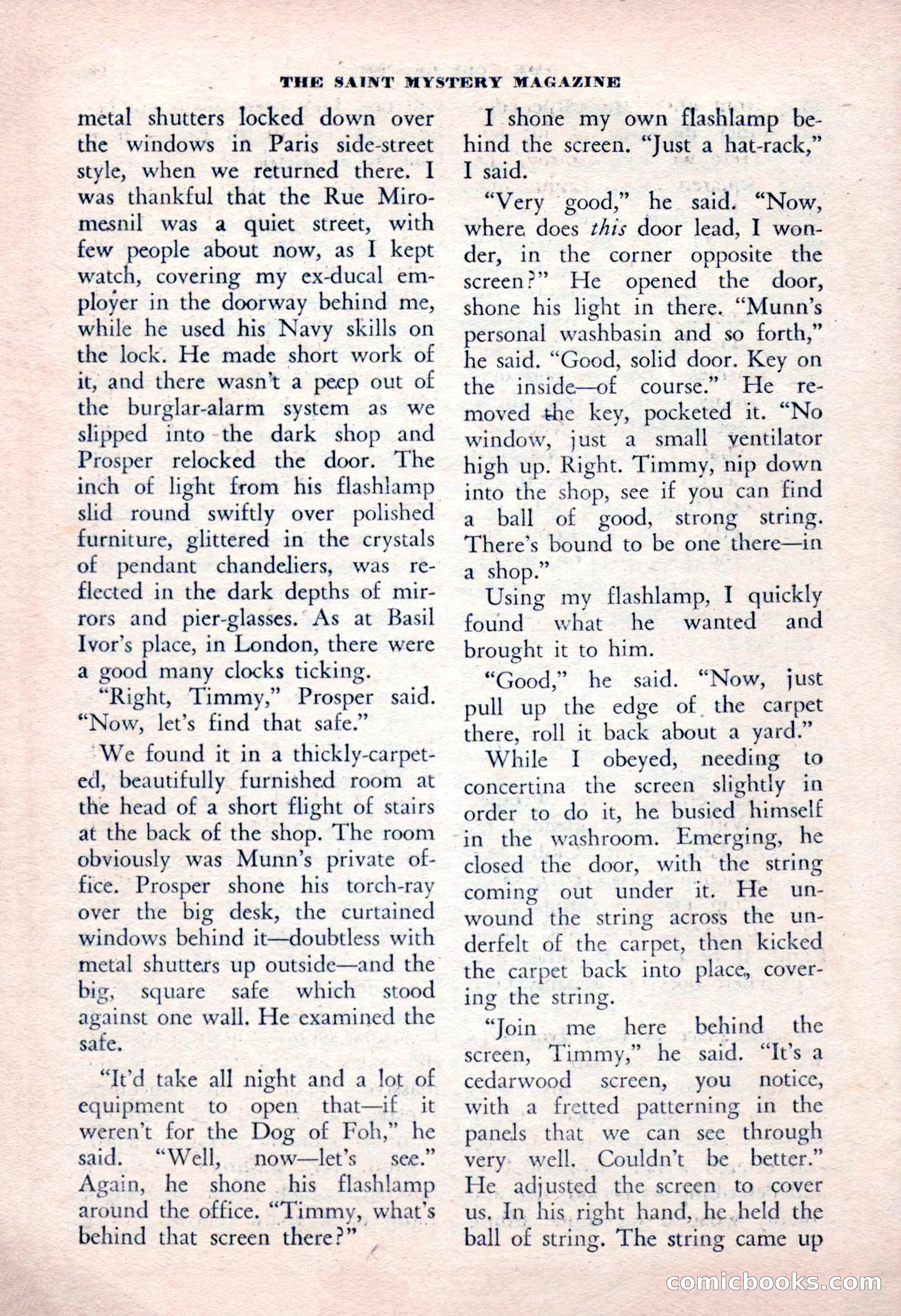 The Saint Mystery Magazine, January 1963 — page 100 of 132