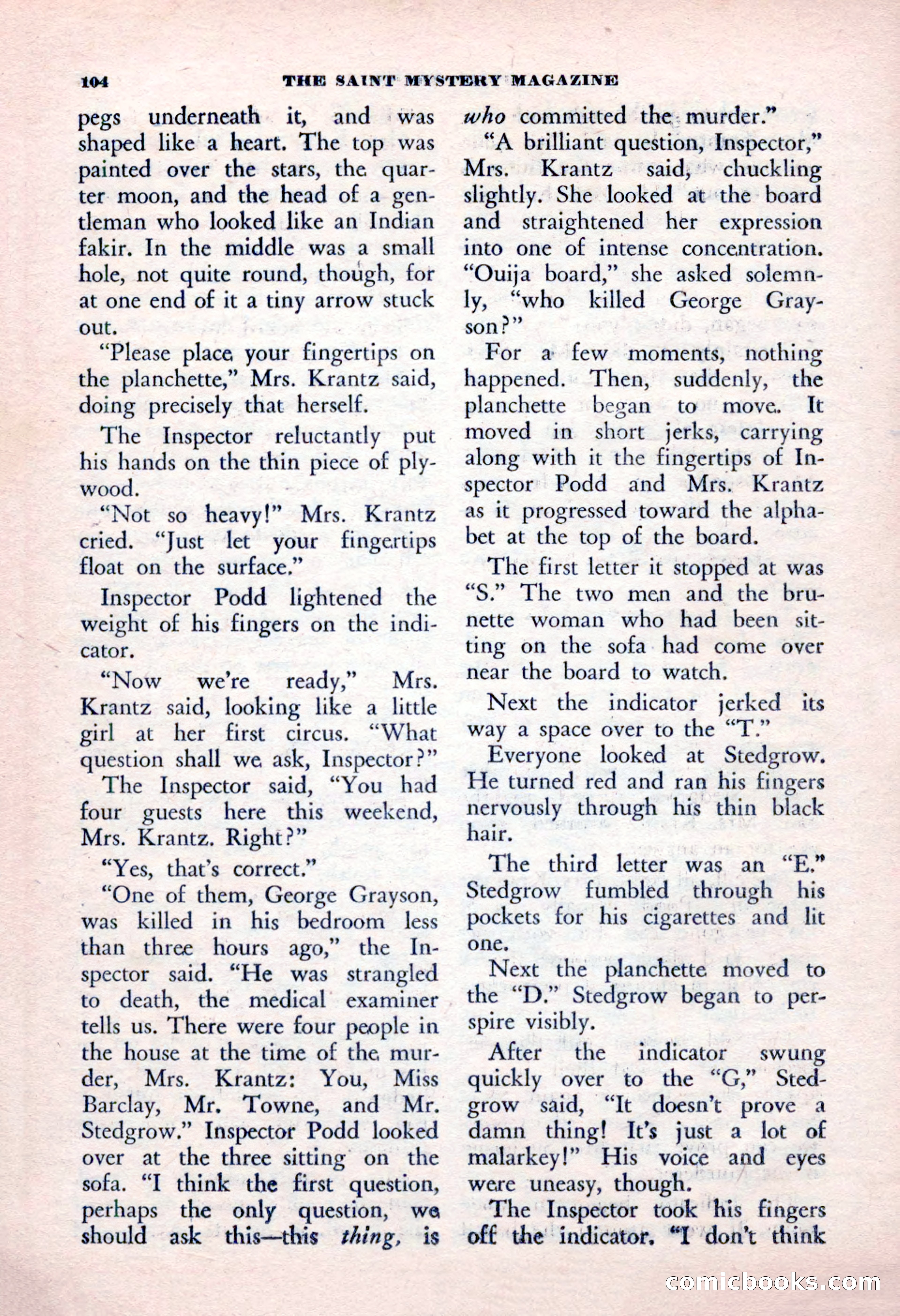 The Saint Mystery Magazine, January 1963 — page 106 of 132