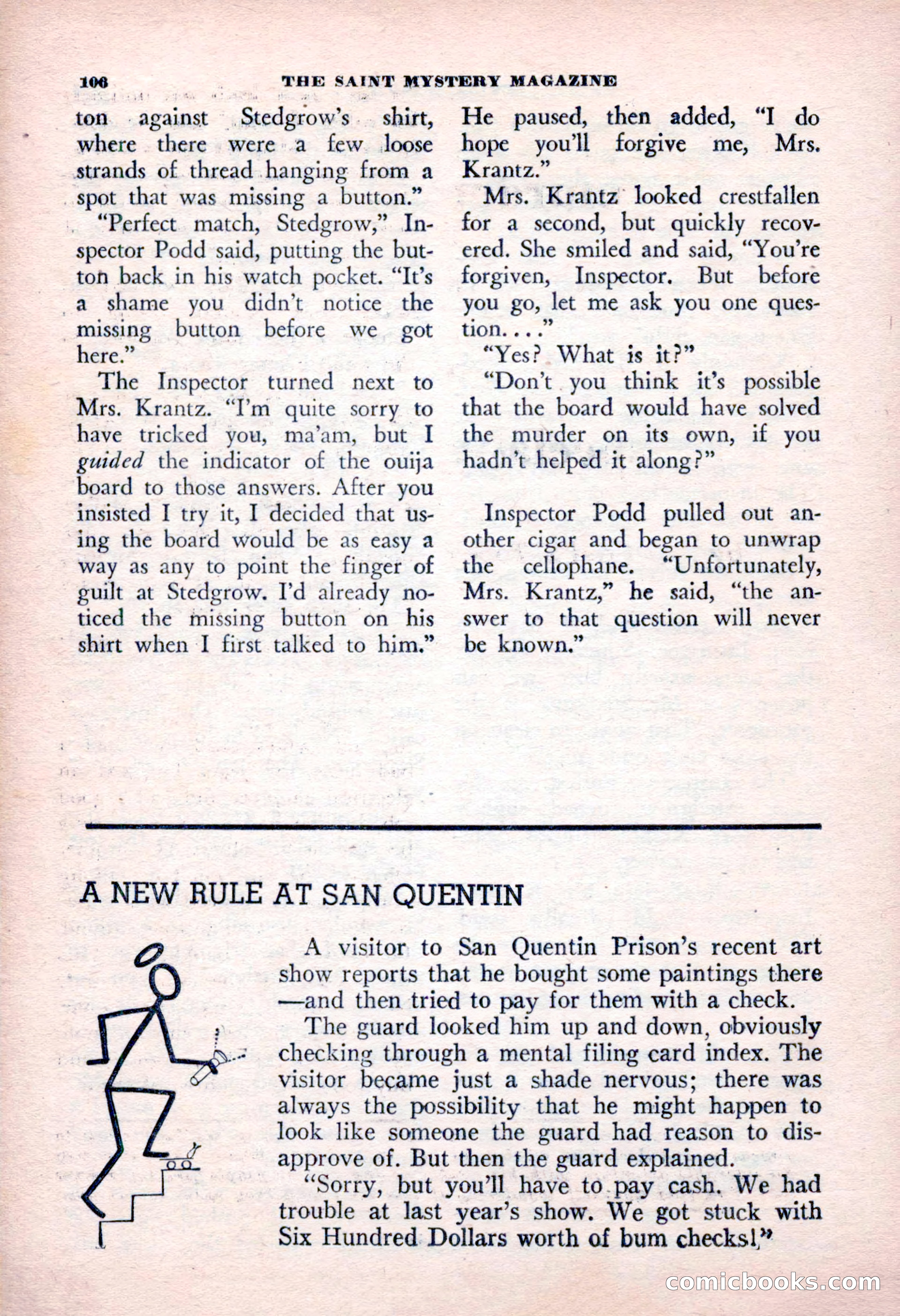 The Saint Mystery Magazine, January 1963 — page 108 of 132