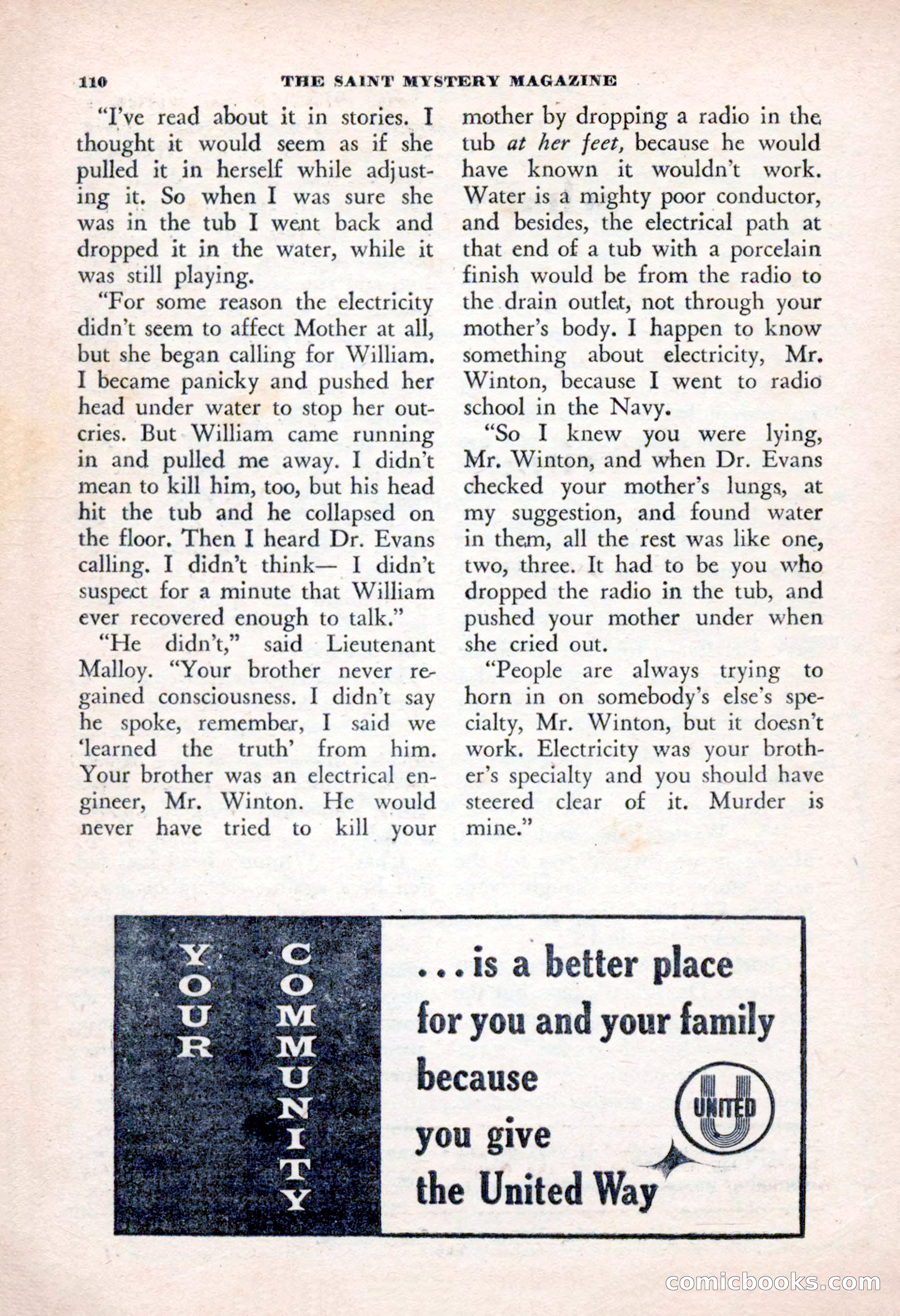 The Saint Mystery Magazine, January 1963 — page 112 of 132
