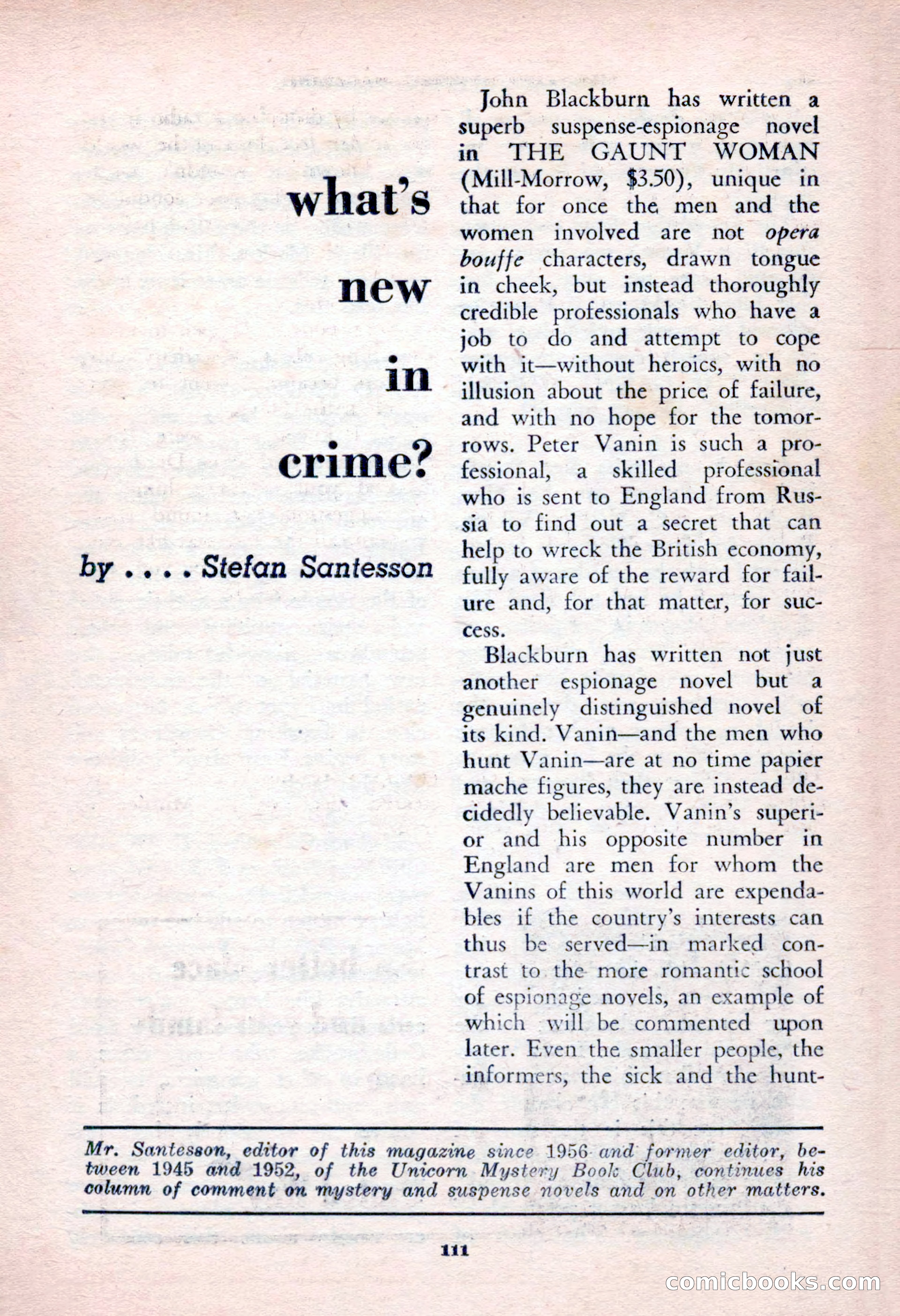 The Saint Mystery Magazine, January 1963 — page 113 of 132