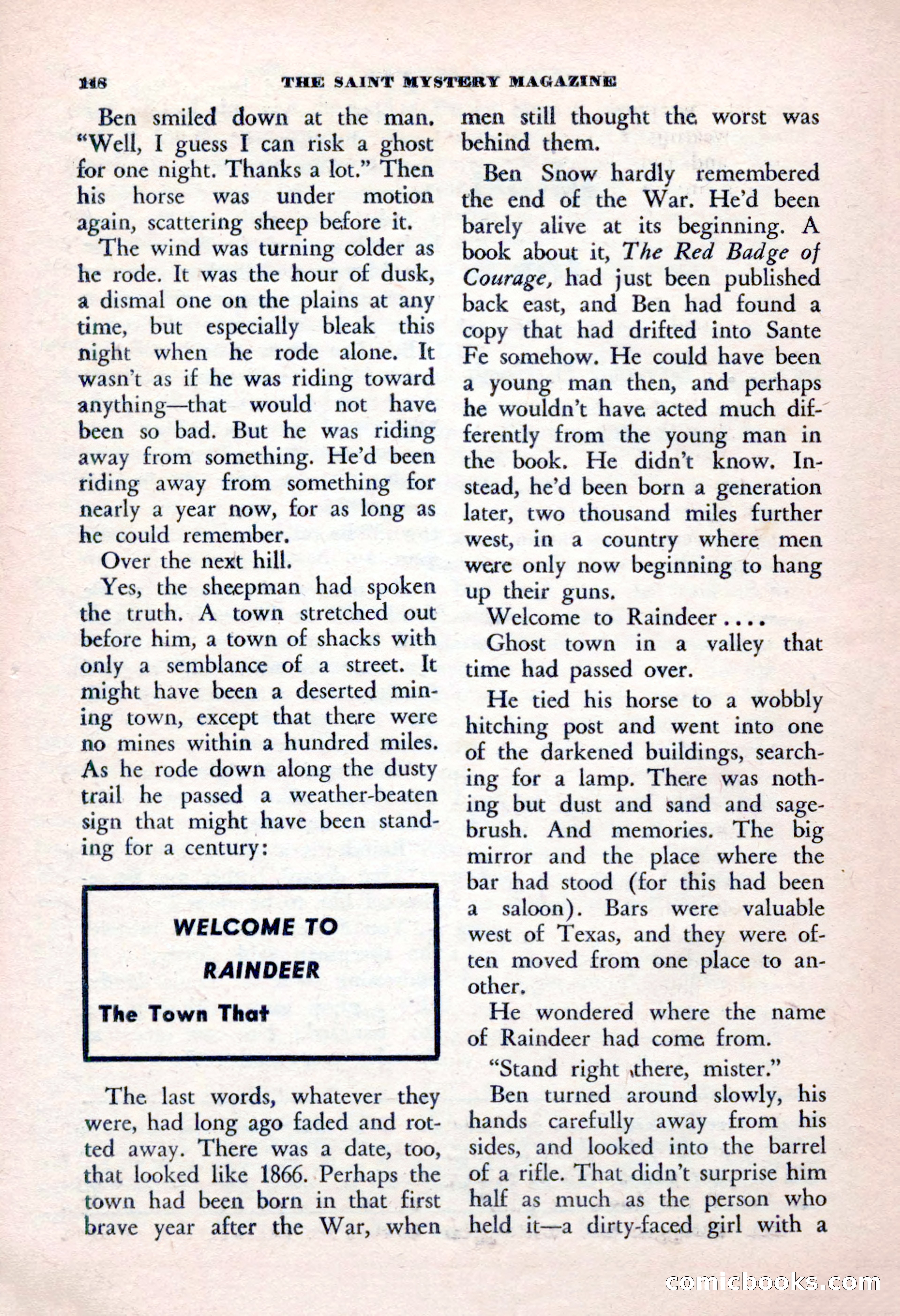 The Saint Mystery Magazine, January 1963 — page 120 of 132
