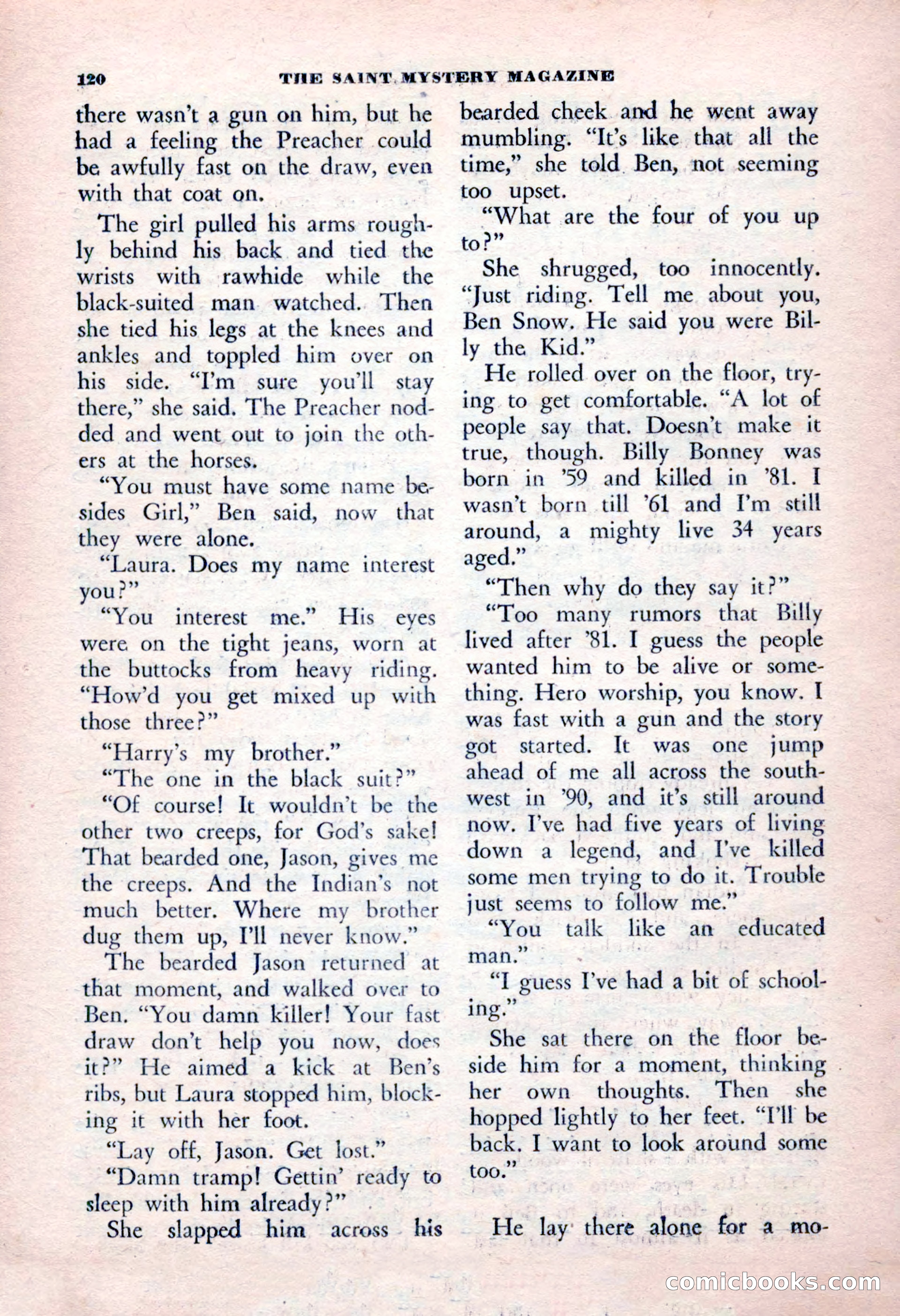 The Saint Mystery Magazine, January 1963 — page 122 of 132
