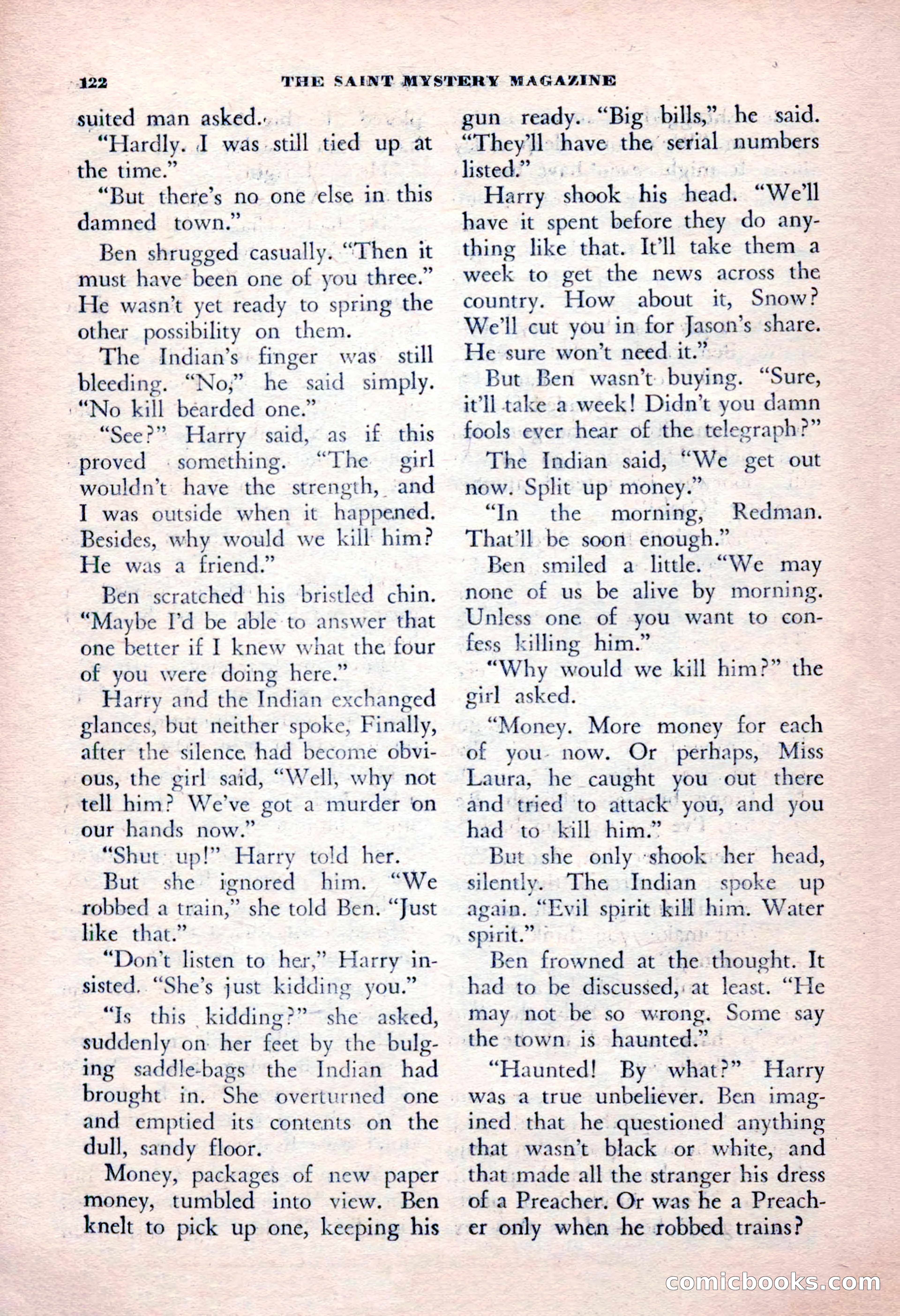 The Saint Mystery Magazine, January 1963 — page 124 of 132