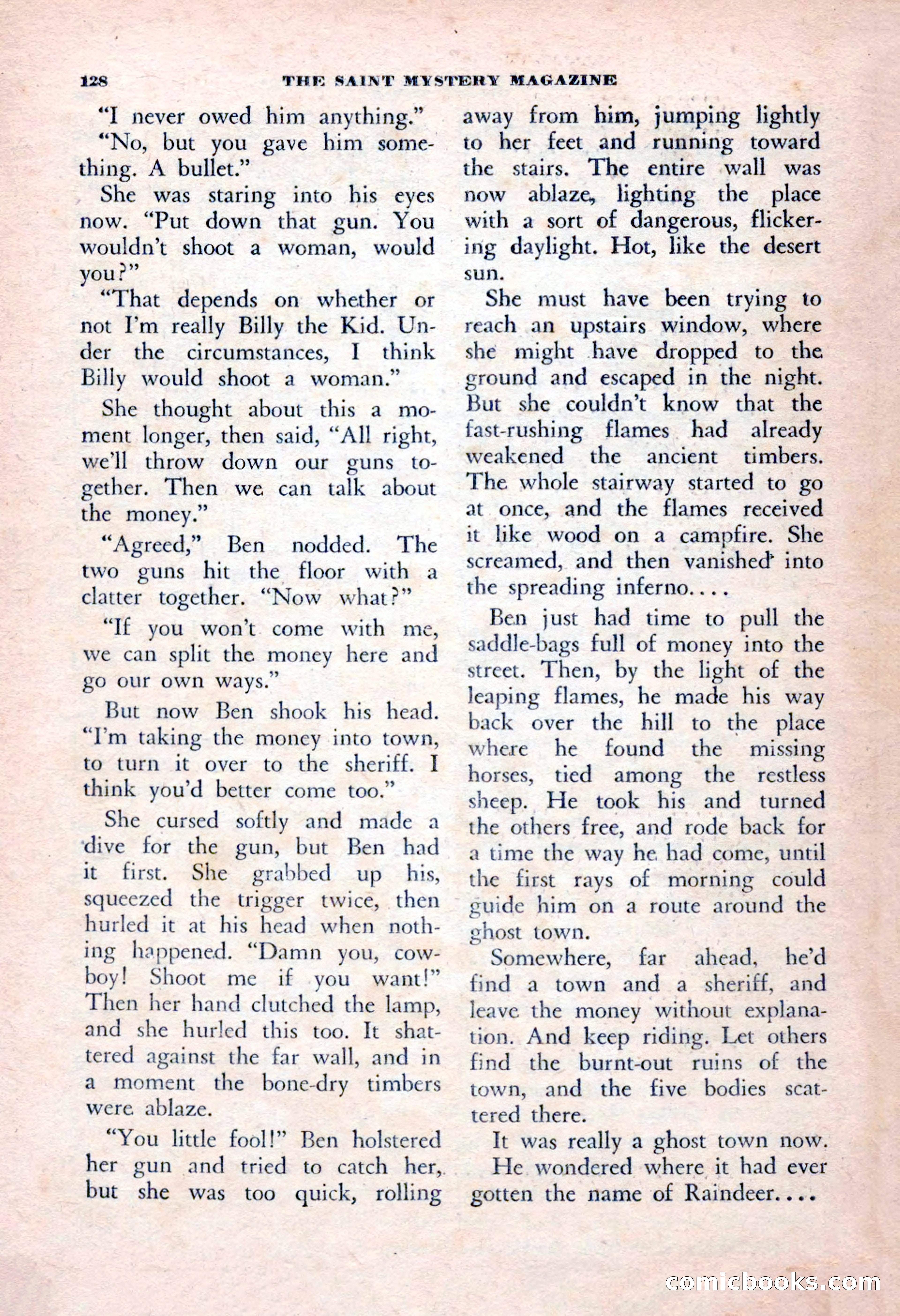 The Saint Mystery Magazine, January 1963 — page 130 of 132