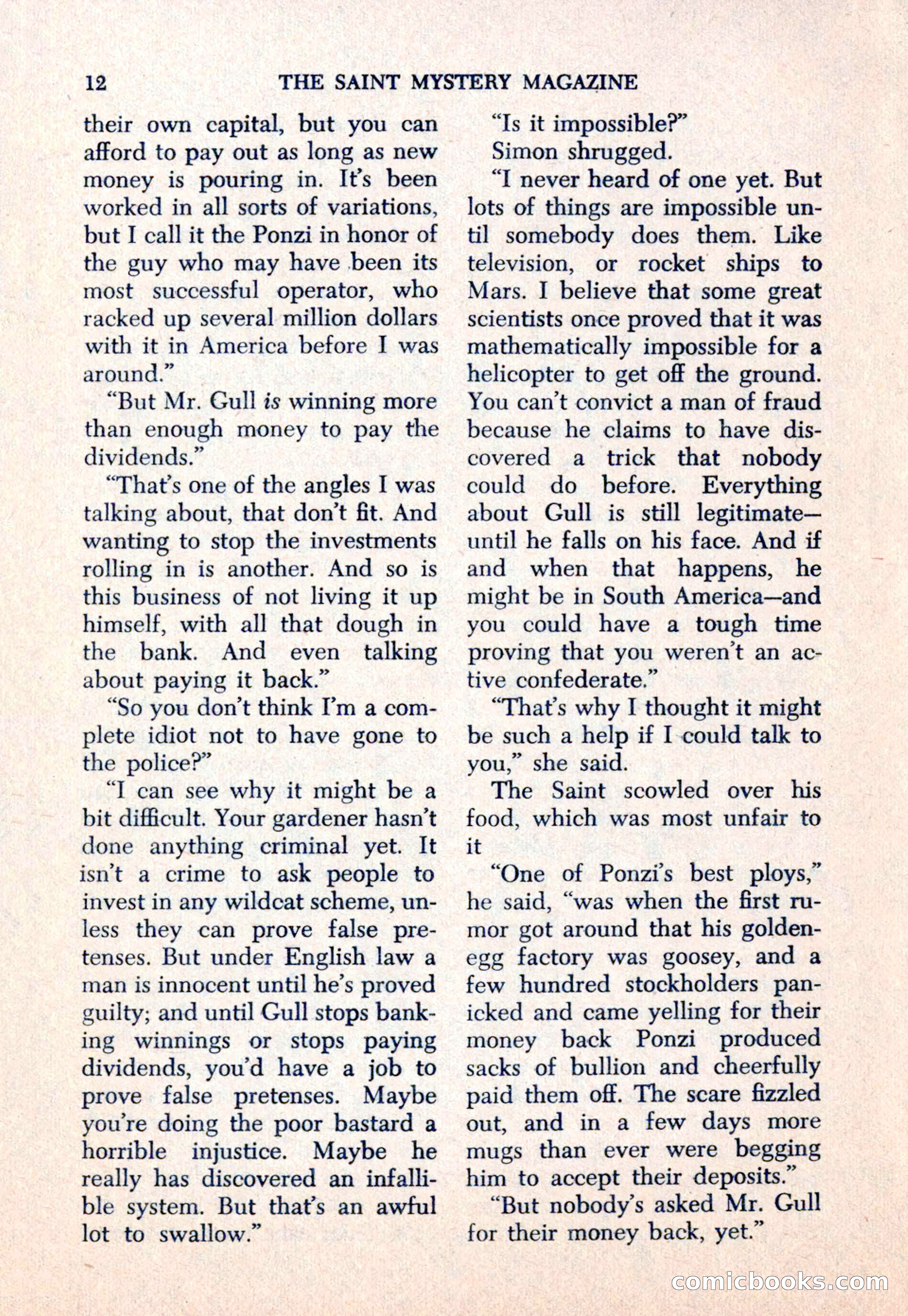 The Saint Mystery Magazine — page 14 of 132