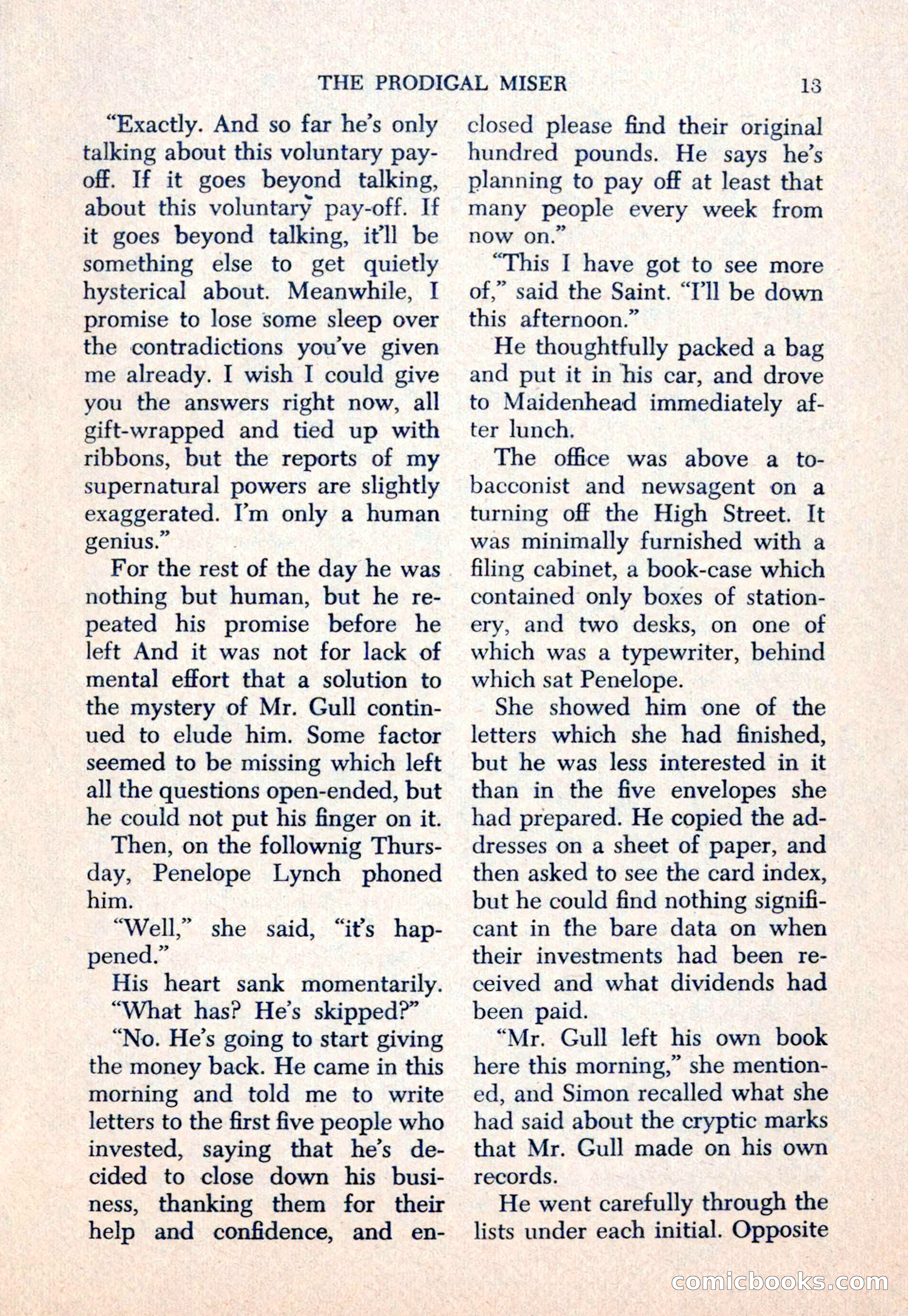 The Saint Mystery Magazine — page 15 of 132