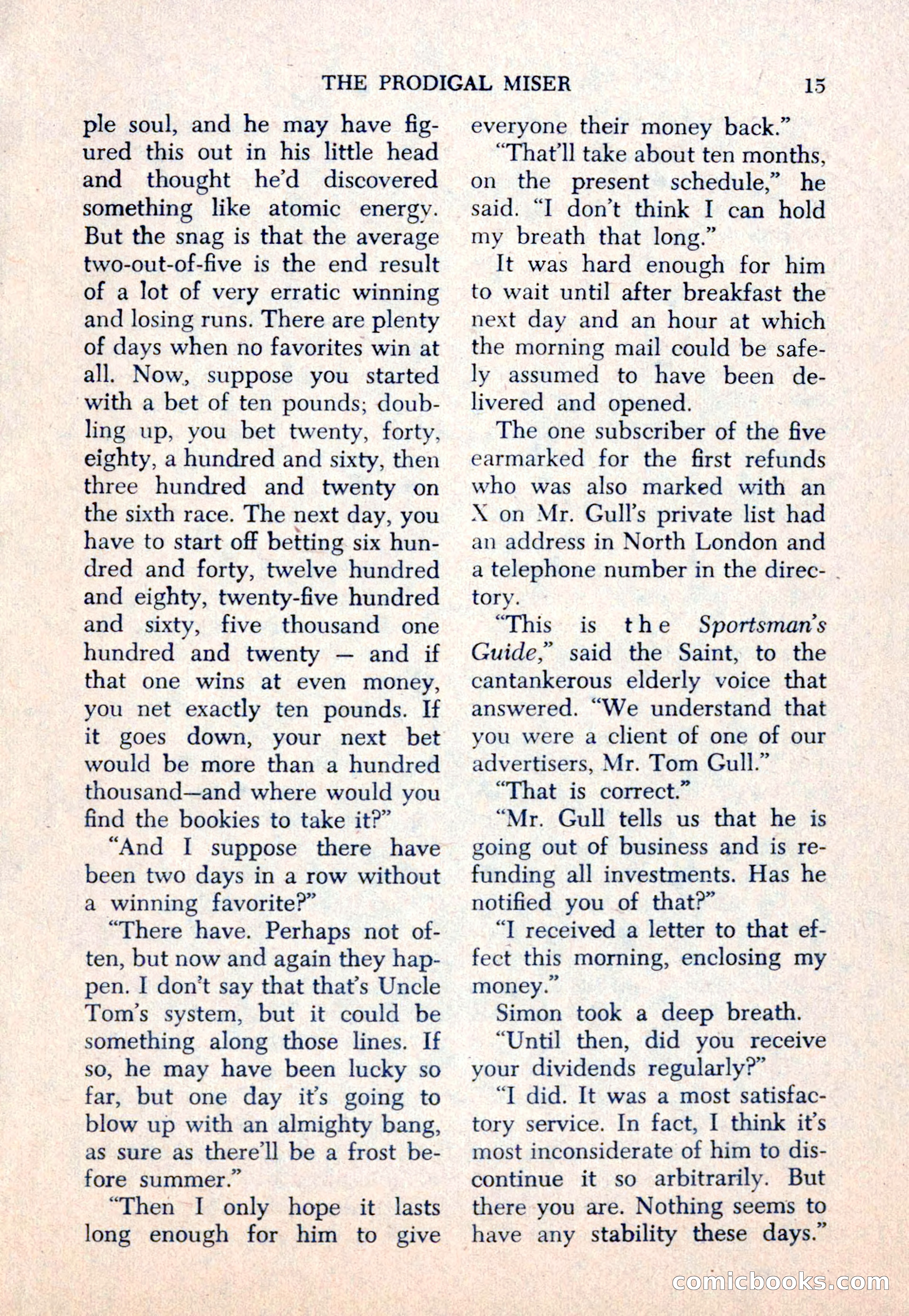The Saint Mystery Magazine — page 17 of 132