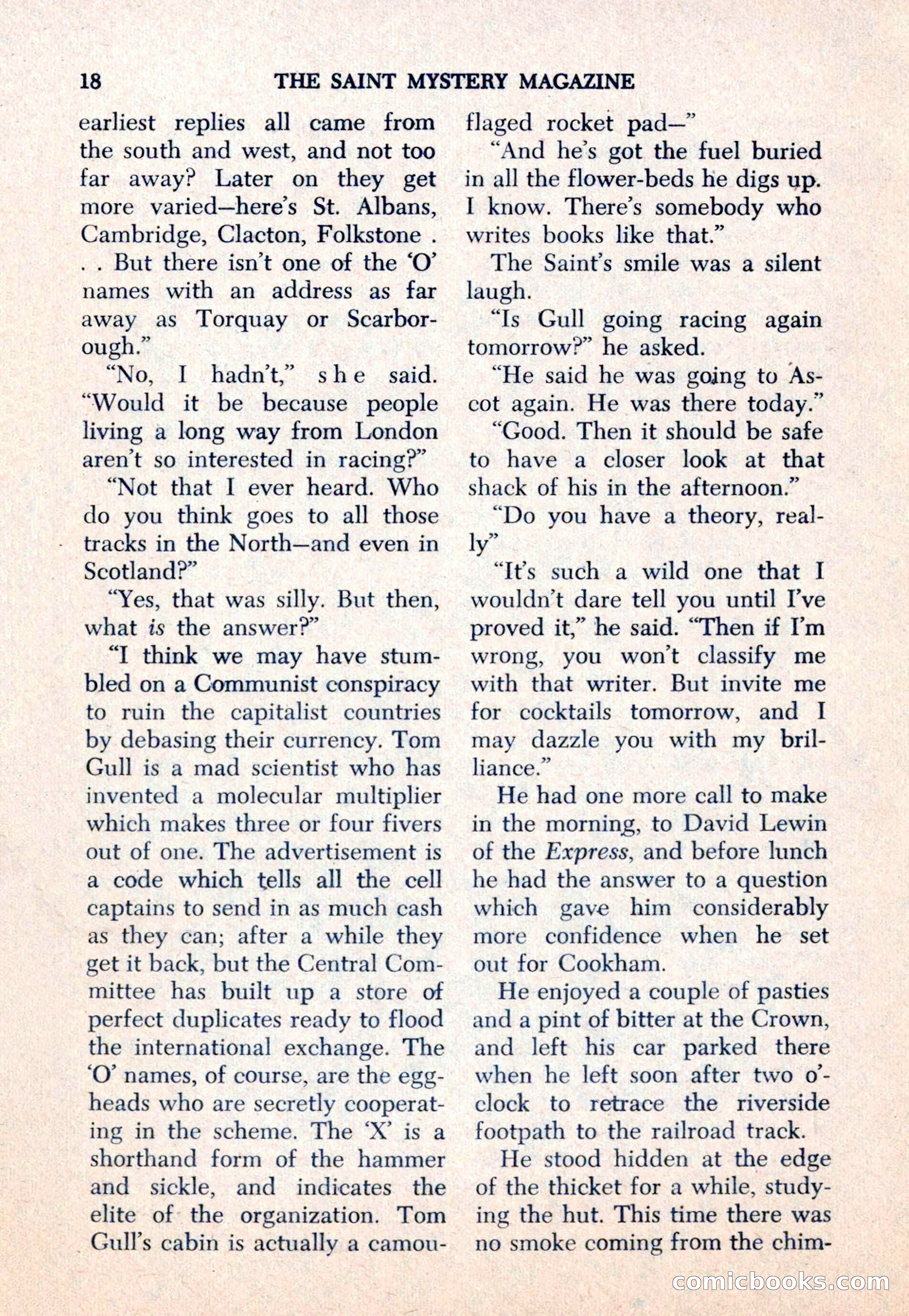 The Saint Mystery Magazine — page 20 of 132