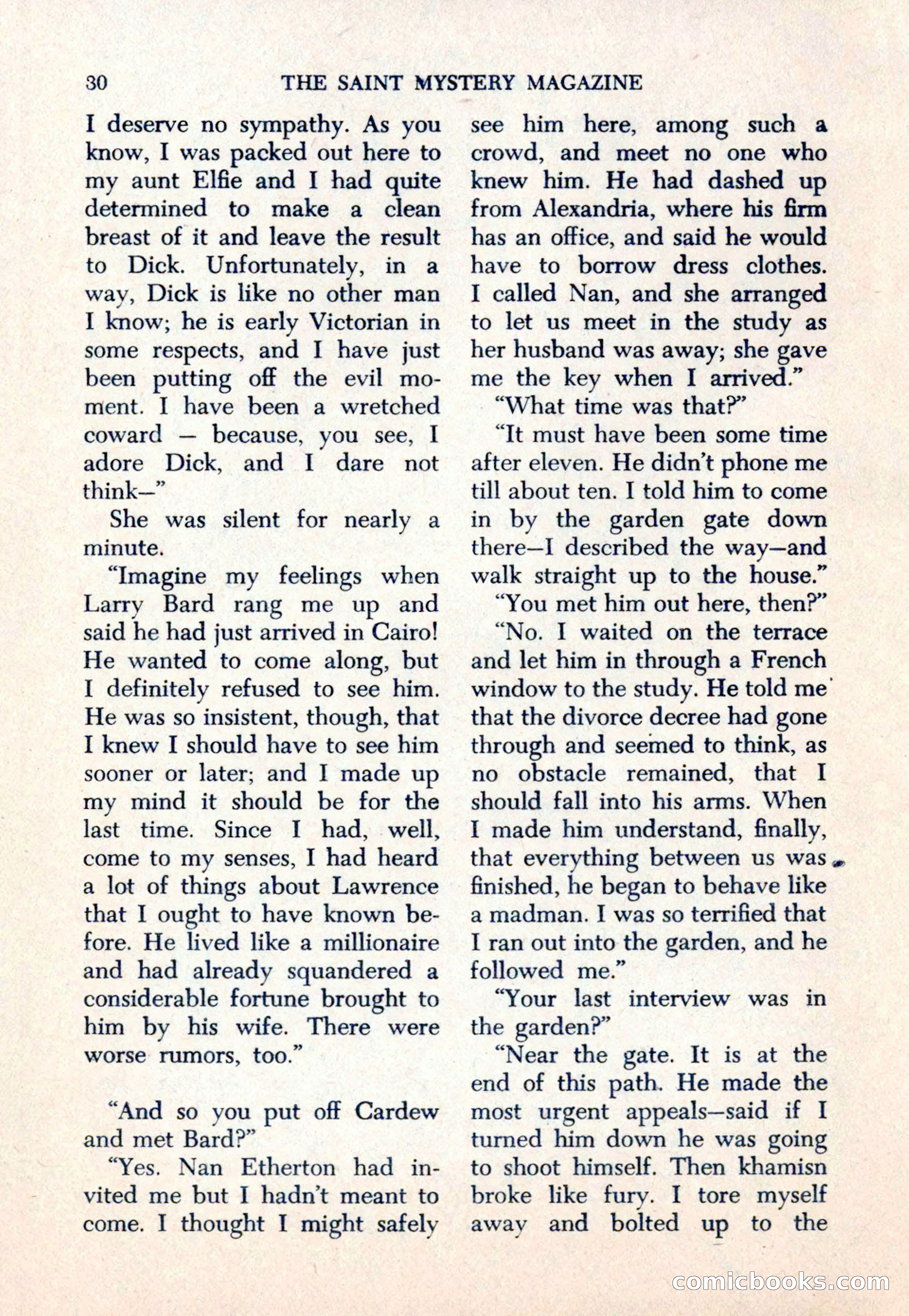 The Saint Mystery Magazine — page 32 of 132