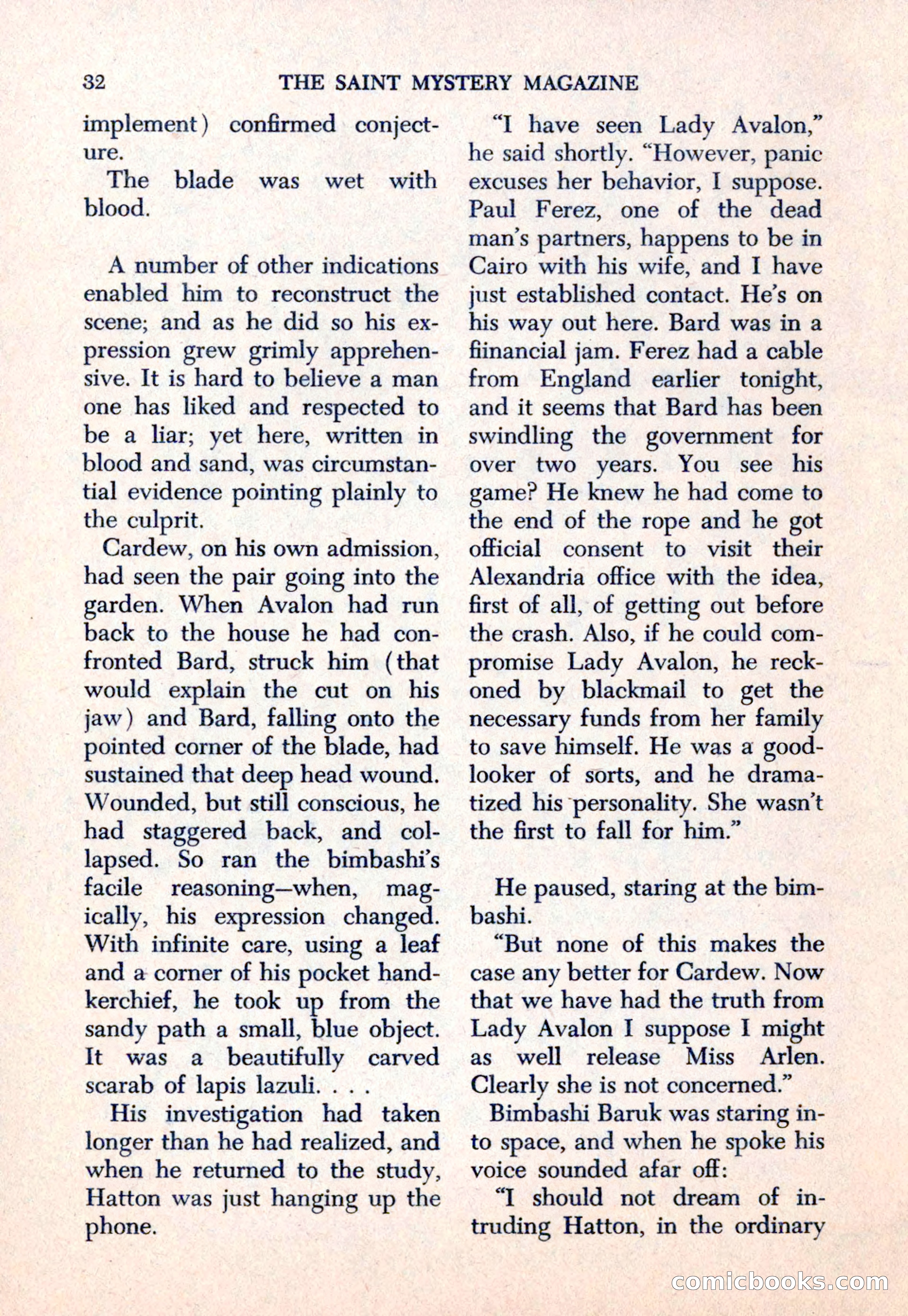 The Saint Mystery Magazine — page 34 of 132