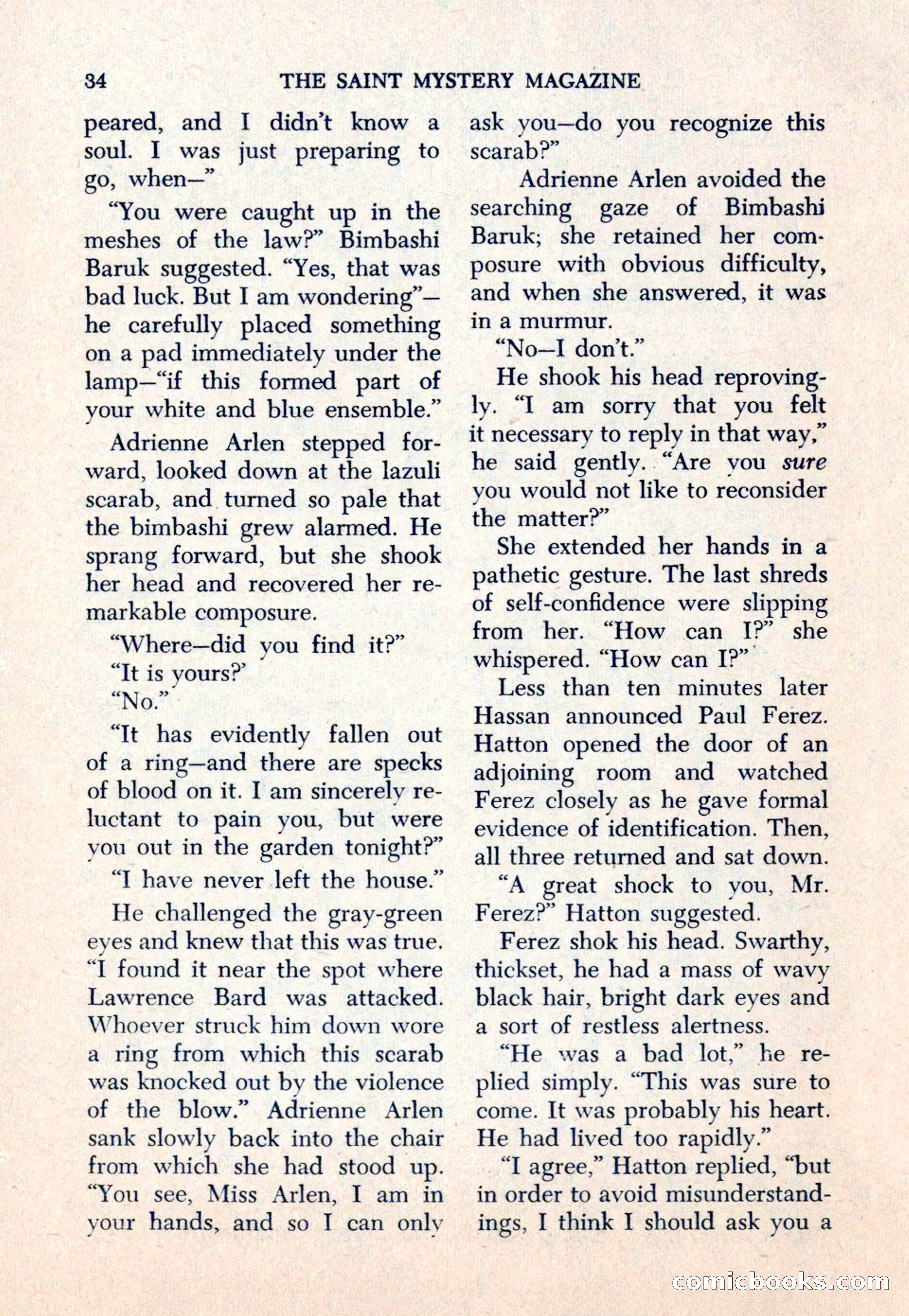 The Saint Mystery Magazine — page 36 of 132