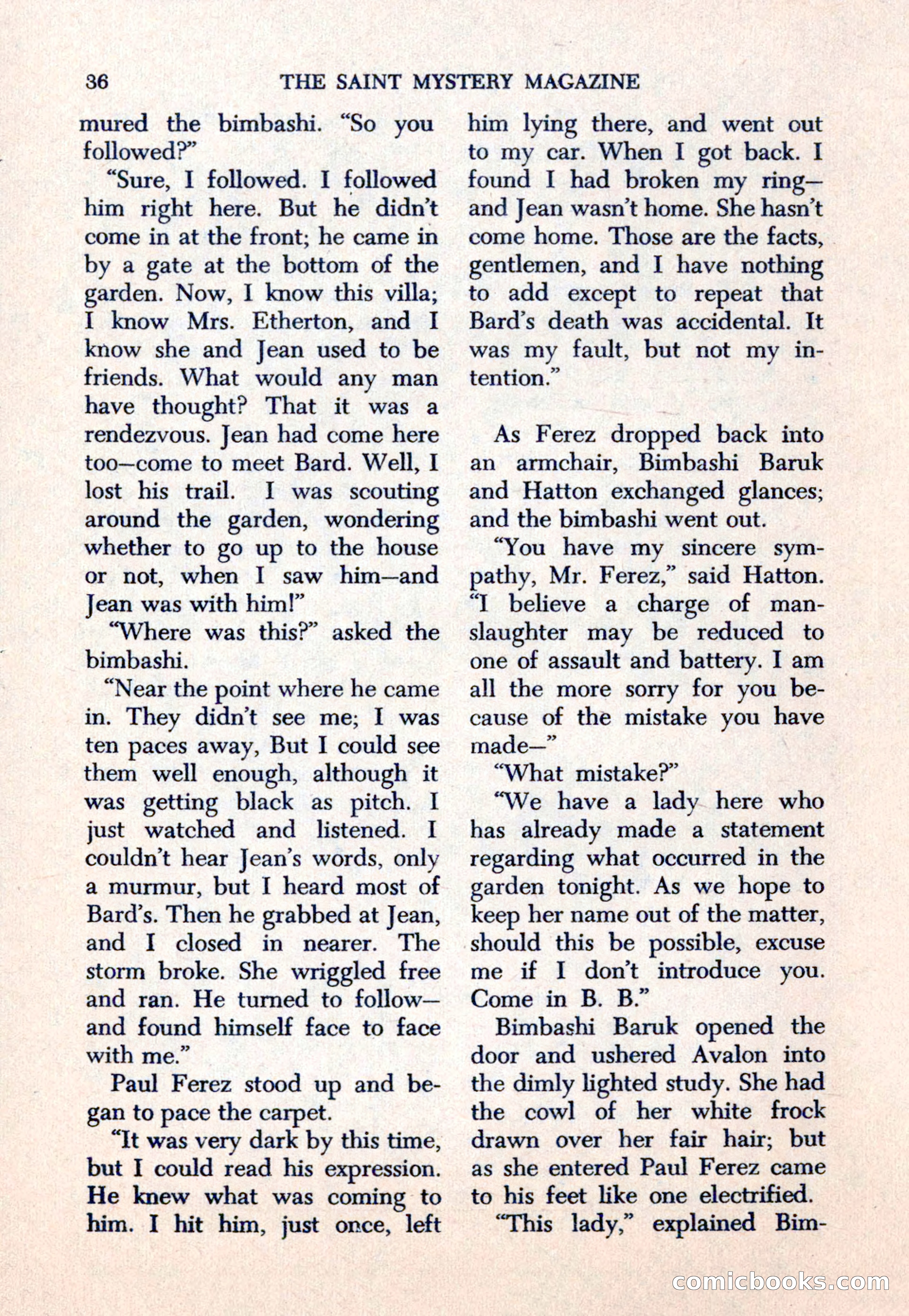 The Saint Mystery Magazine — page 38 of 132