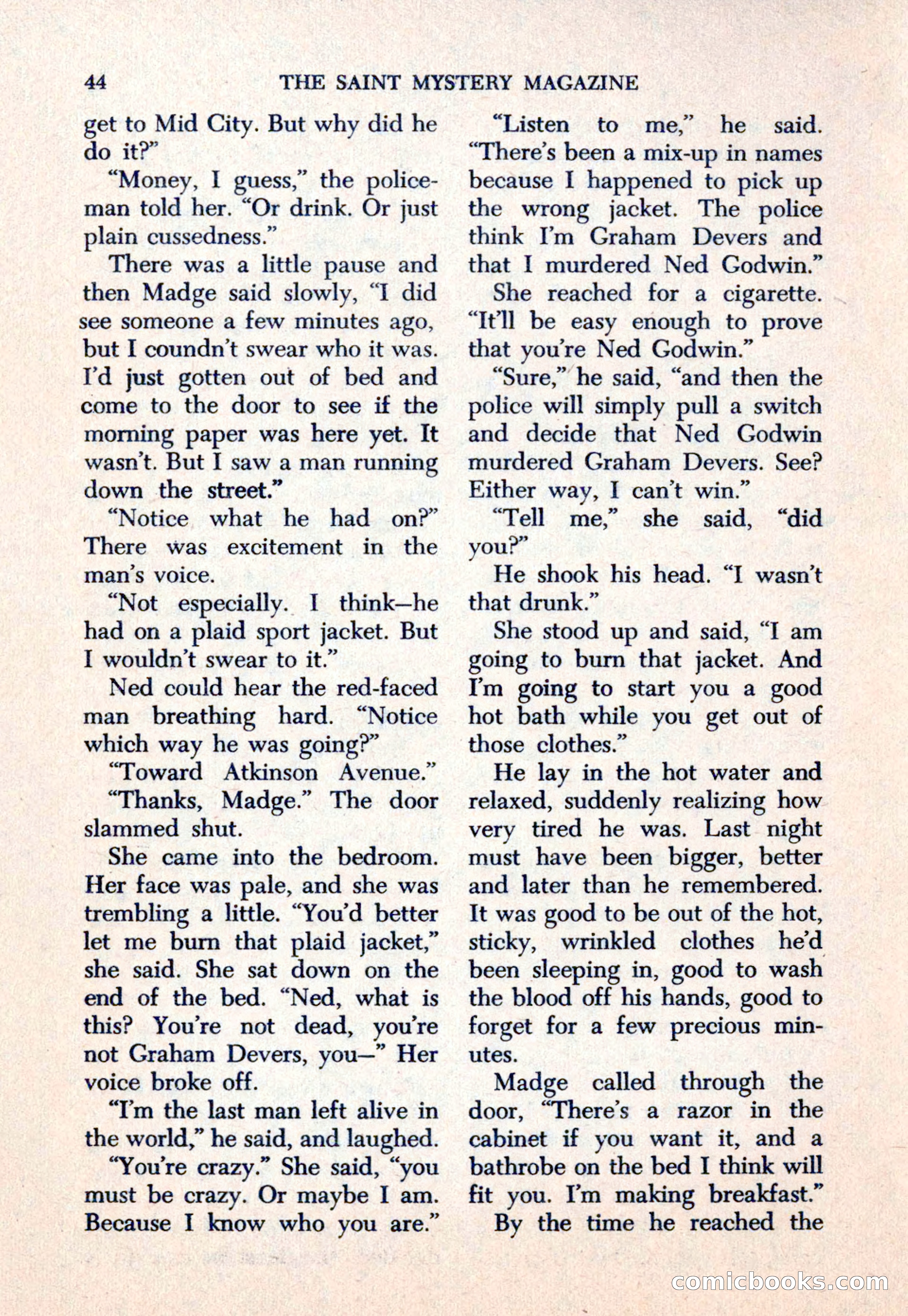 The Saint Mystery Magazine — page 46 of 132