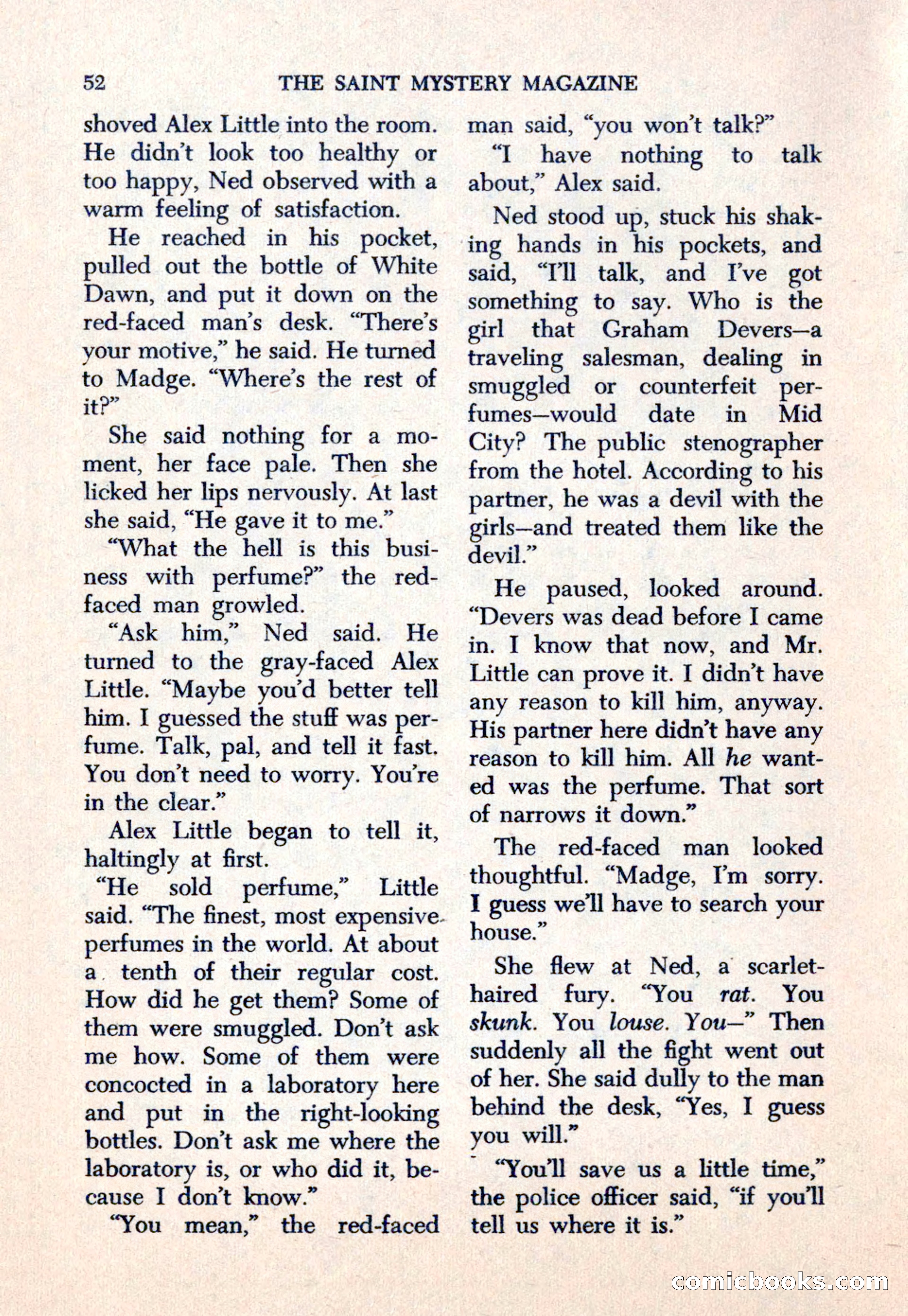 The Saint Mystery Magazine — page 54 of 132