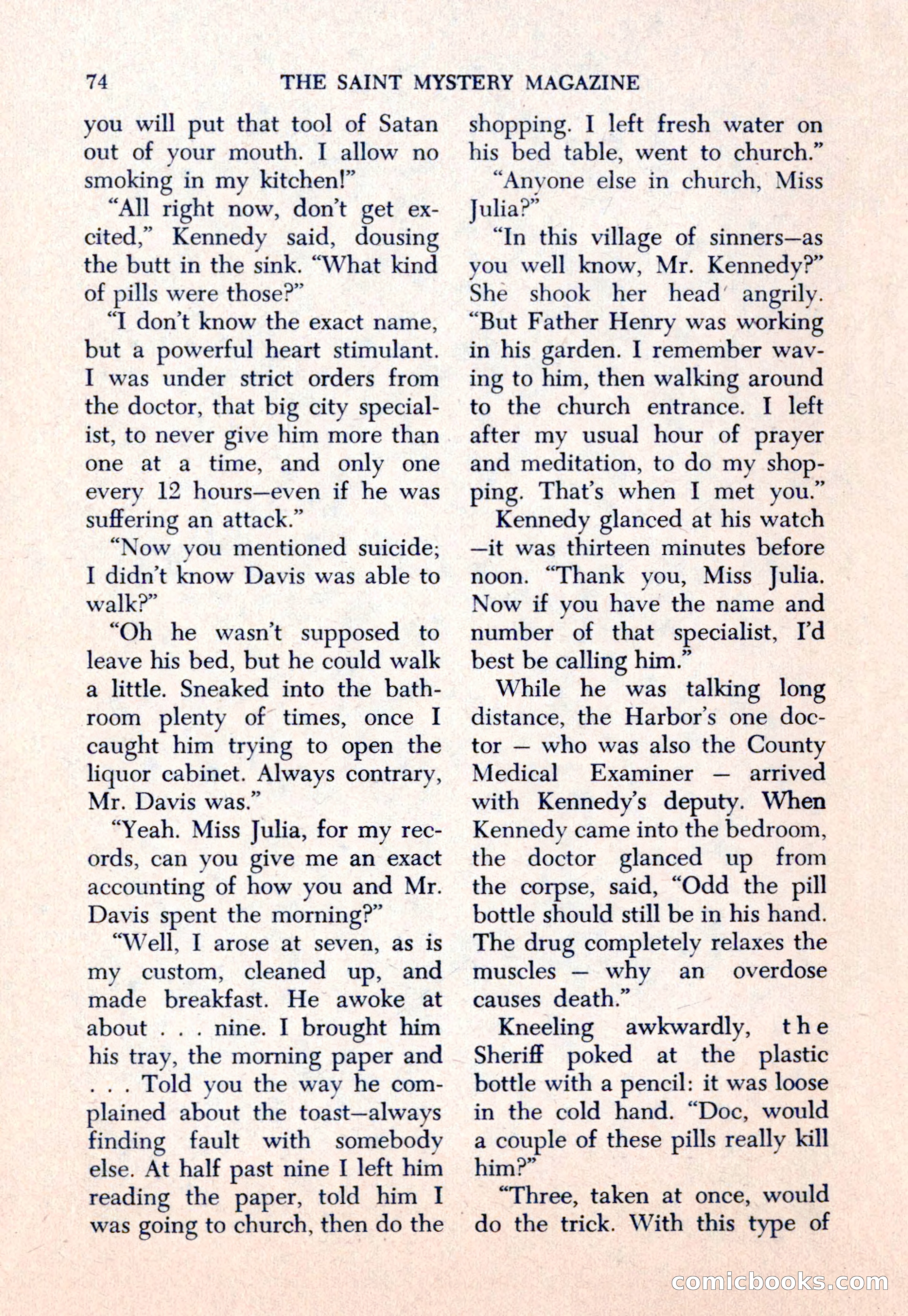 The Saint Mystery Magazine — page 76 of 132