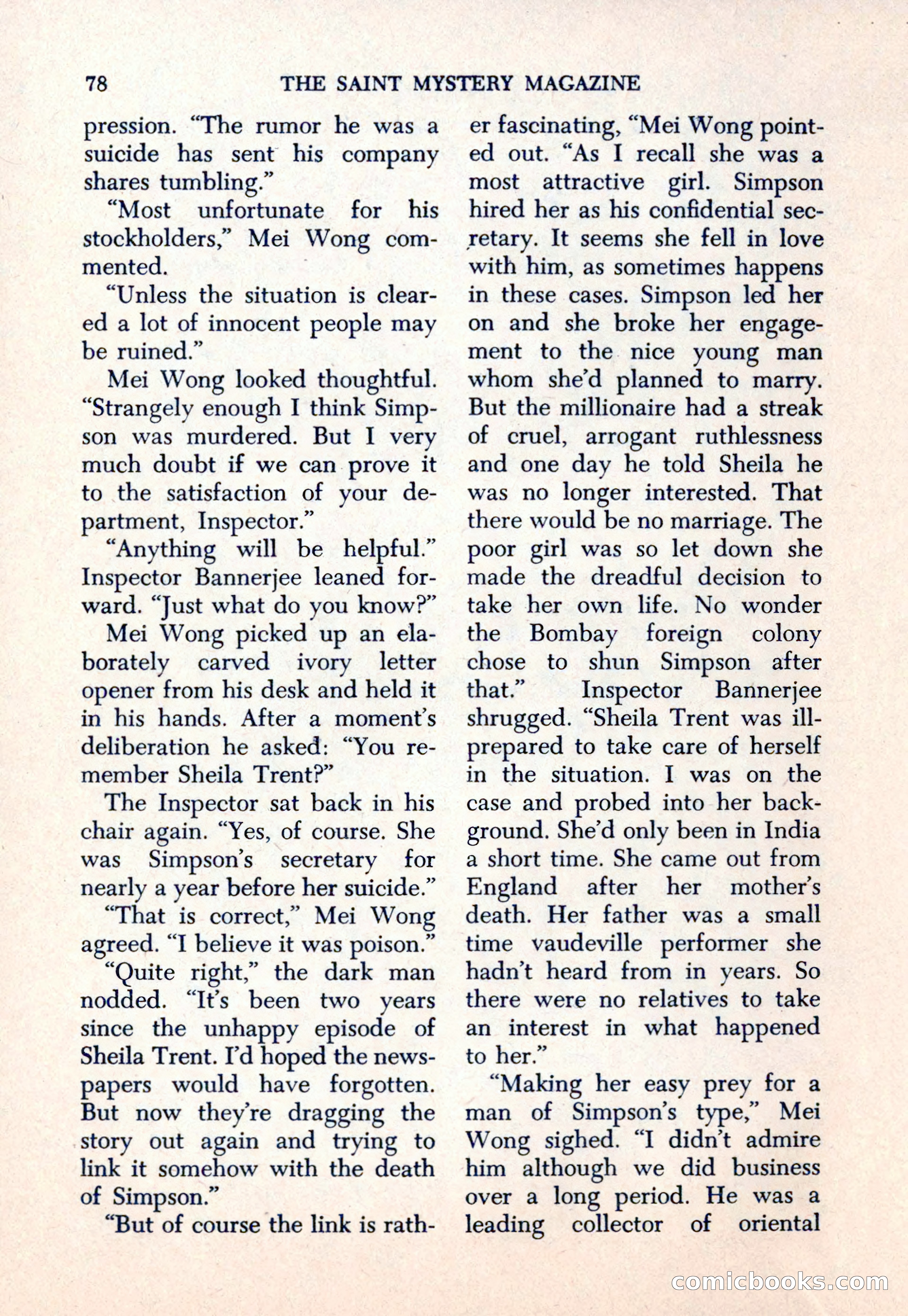 The Saint Mystery Magazine — page 80 of 132