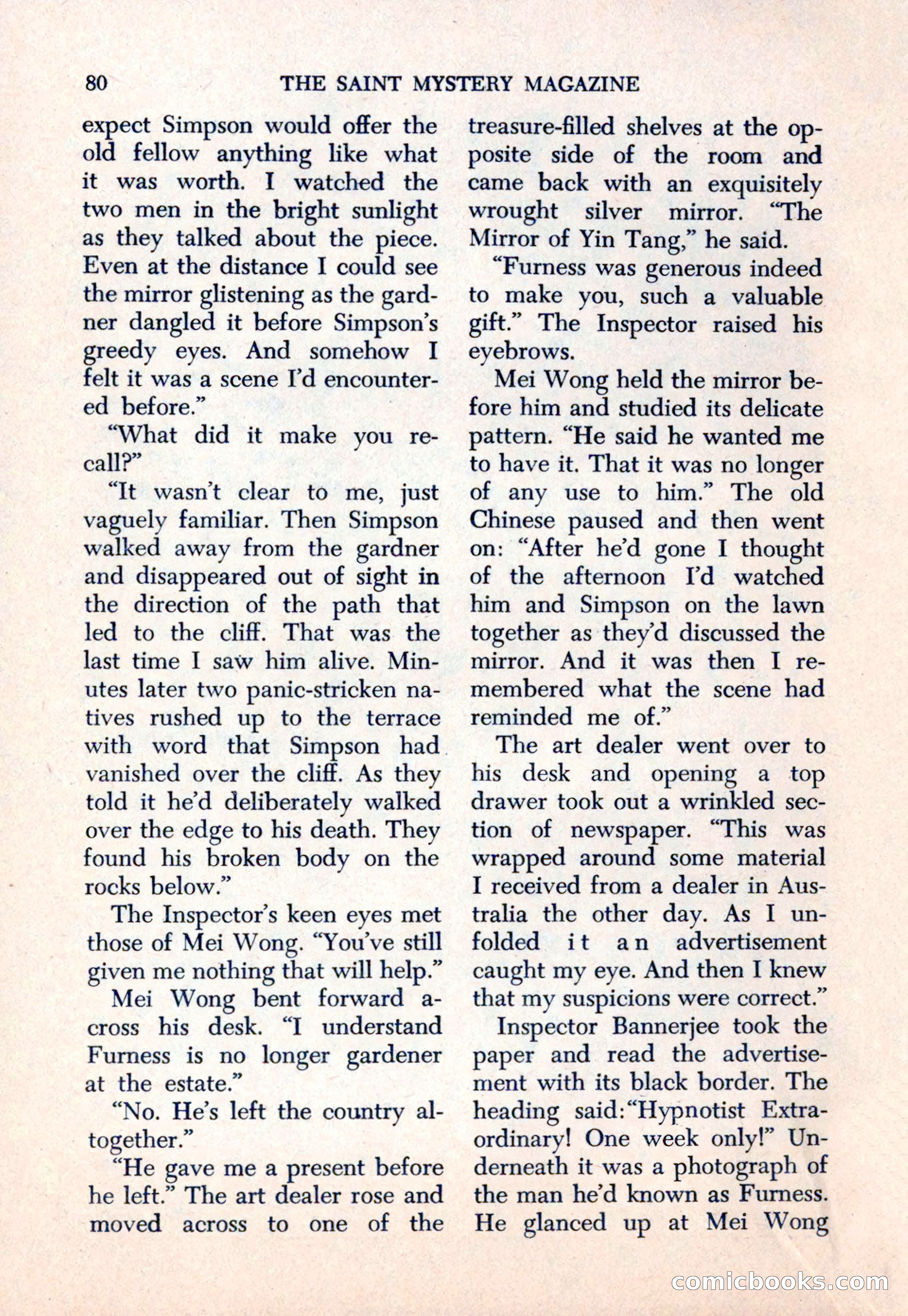 The Saint Mystery Magazine — page 82 of 132