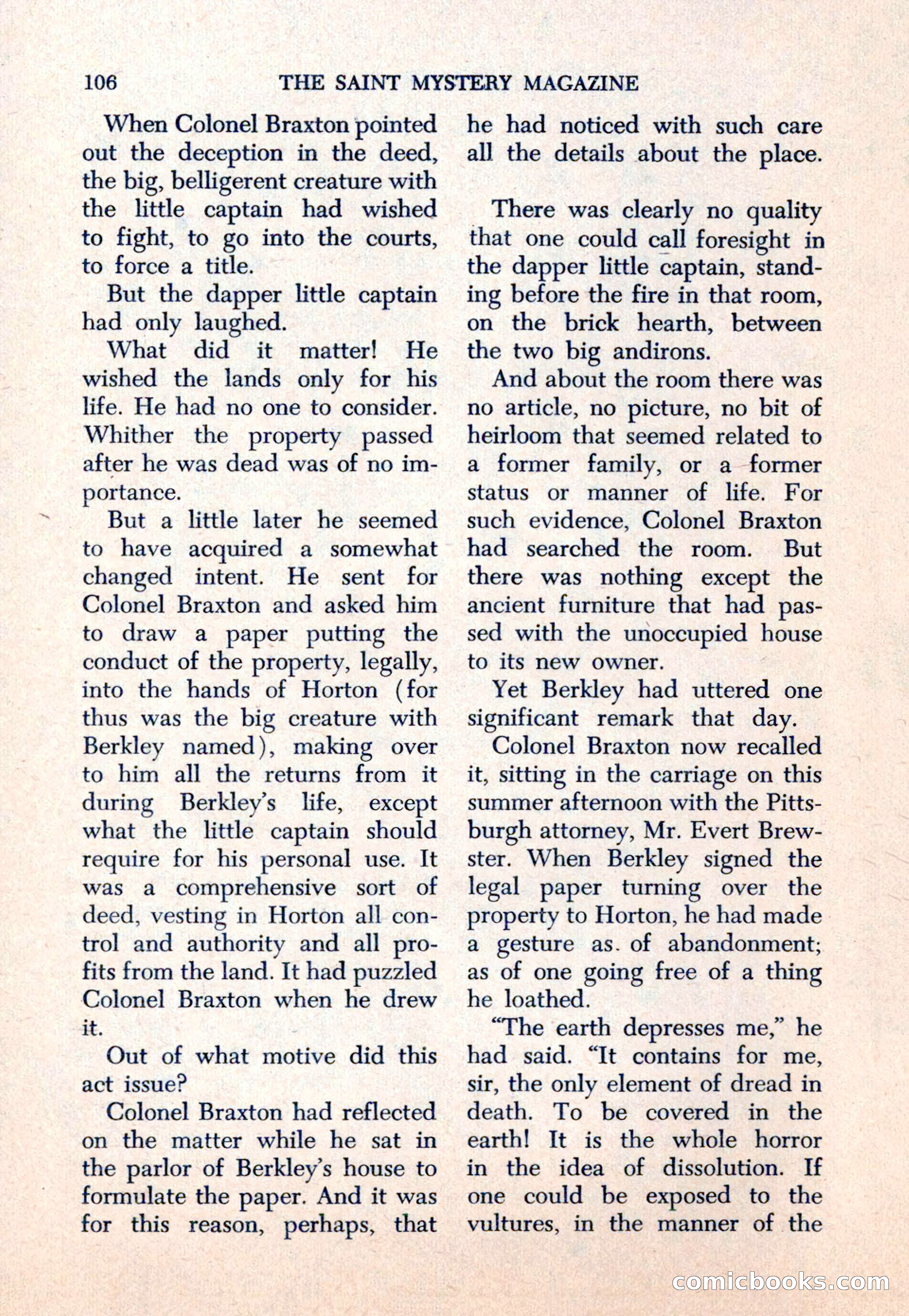 The Saint Mystery Magazine — page 108 of 132