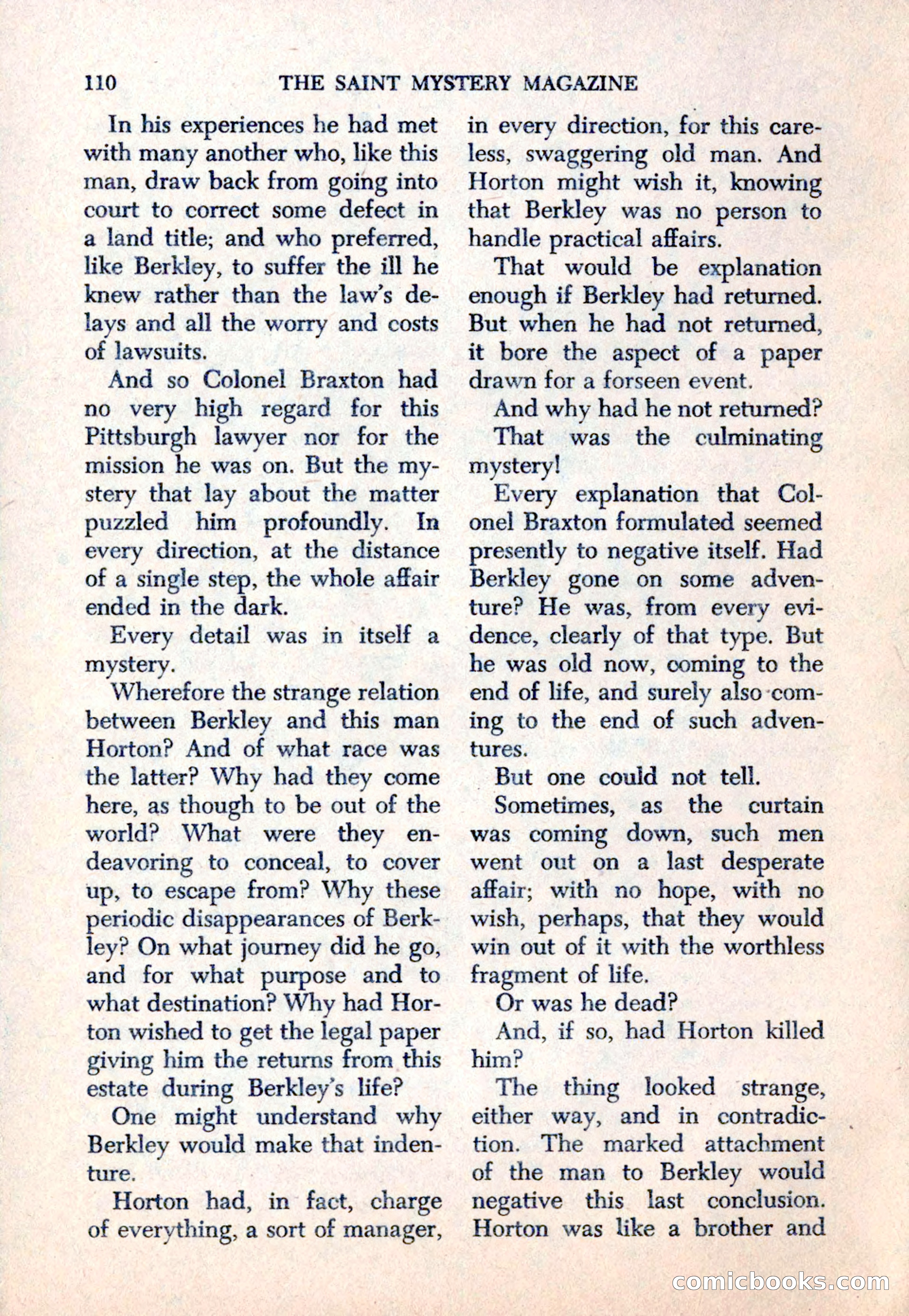 The Saint Mystery Magazine — page 112 of 132