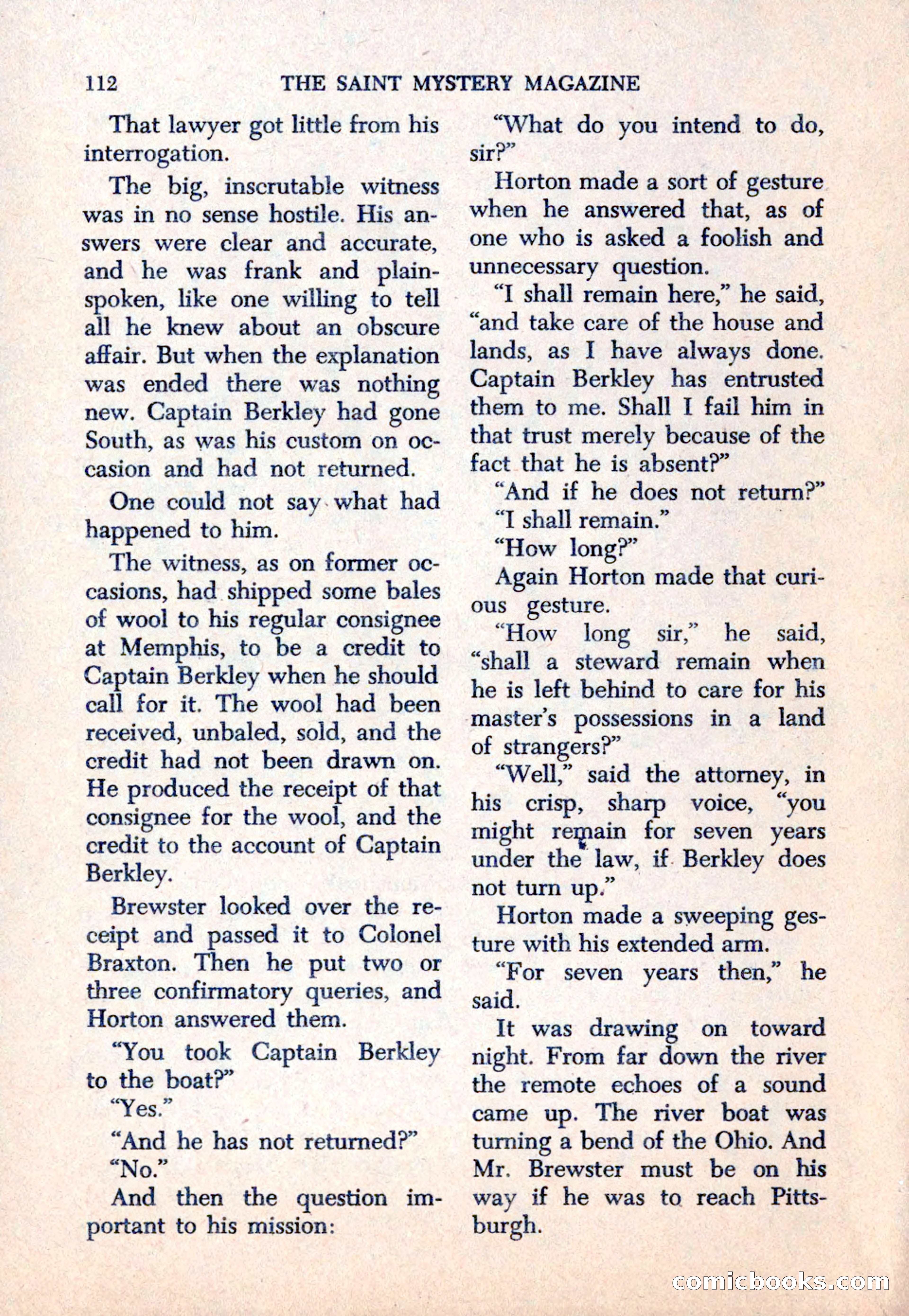 The Saint Mystery Magazine — page 114 of 132