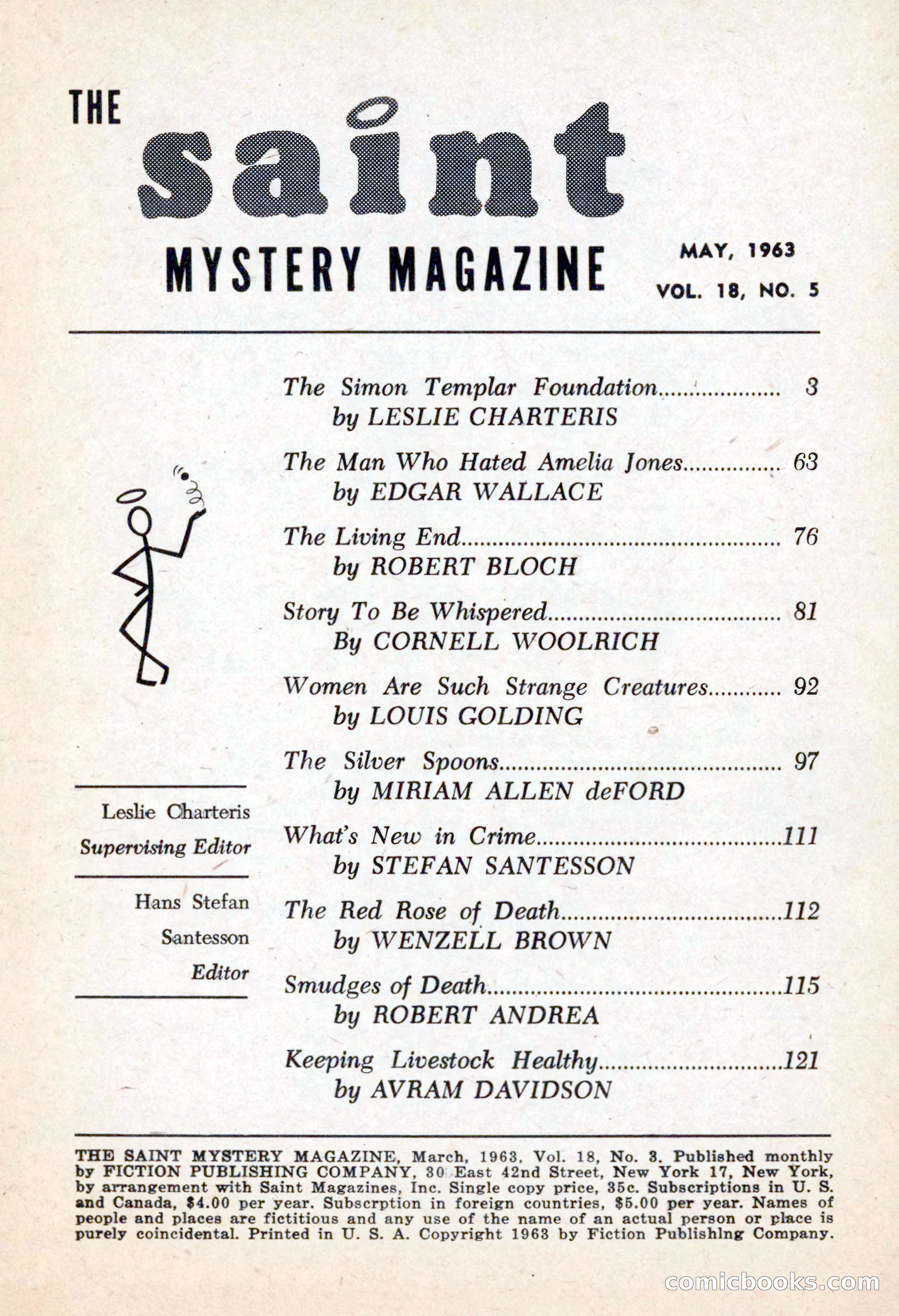 The Saint Mystery Magazine, May 1963 — page 3 of 132