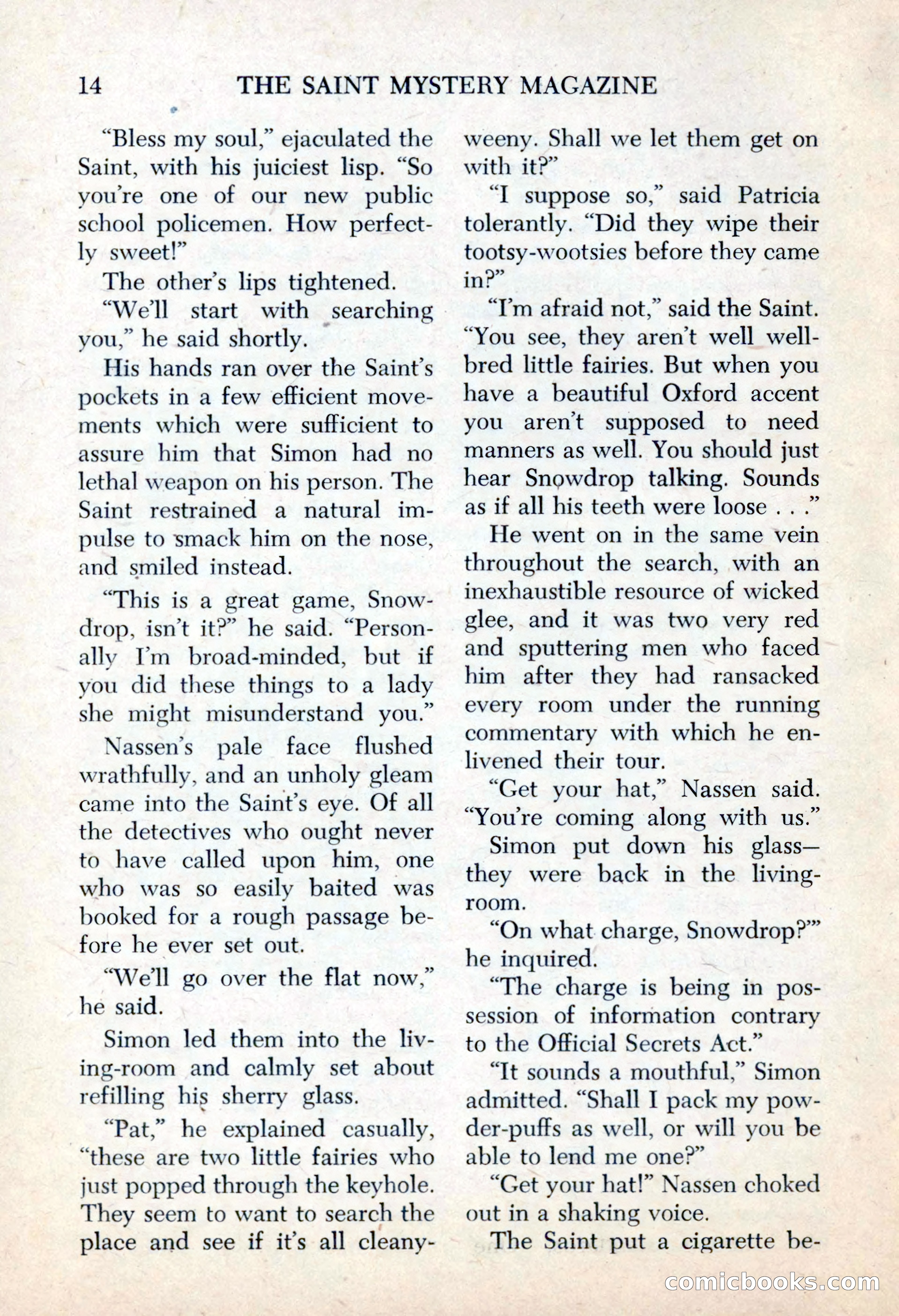 The Saint Mystery Magazine, May 1963 — page 16 of 132