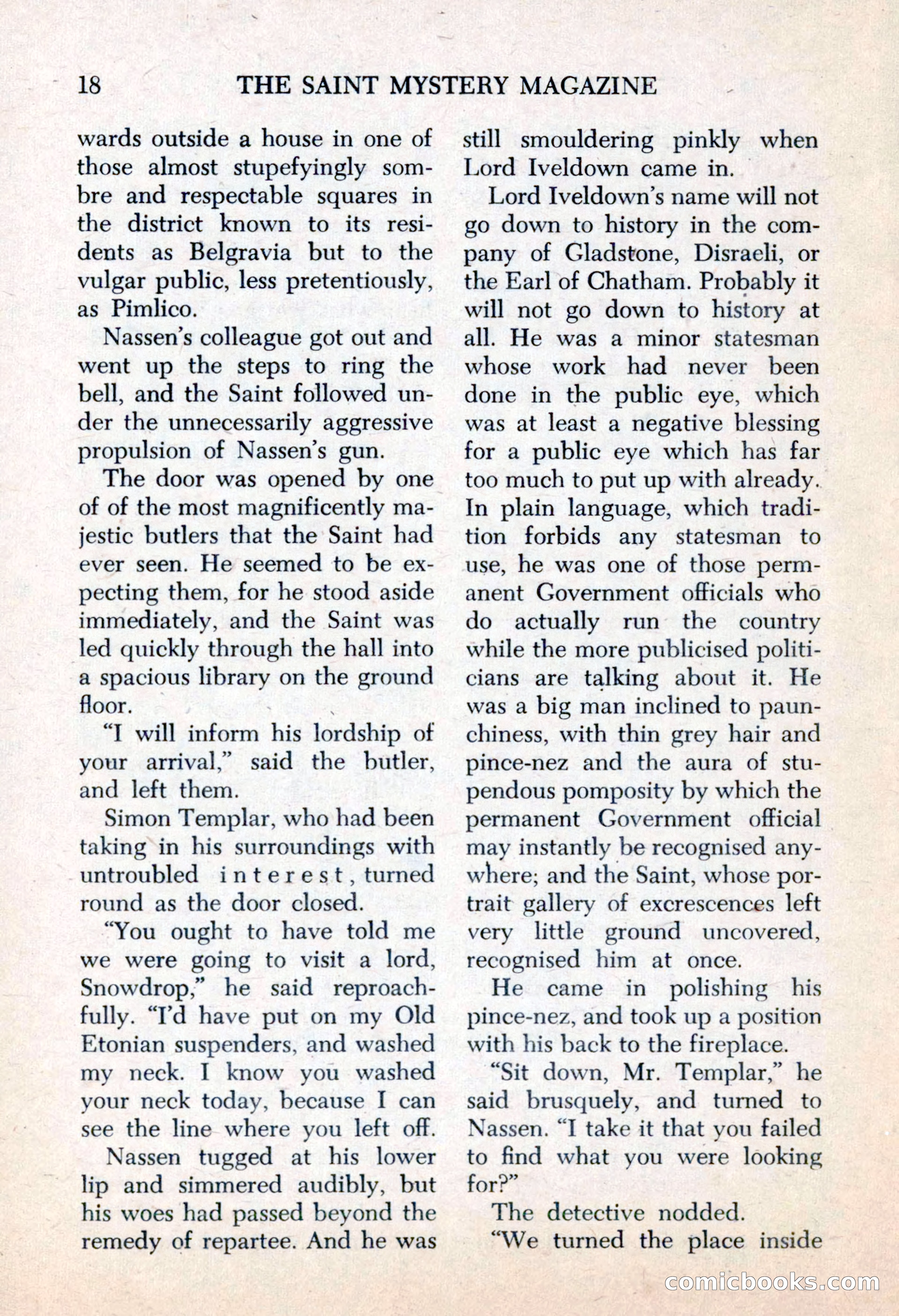 The Saint Mystery Magazine, May 1963 — page 20 of 132
