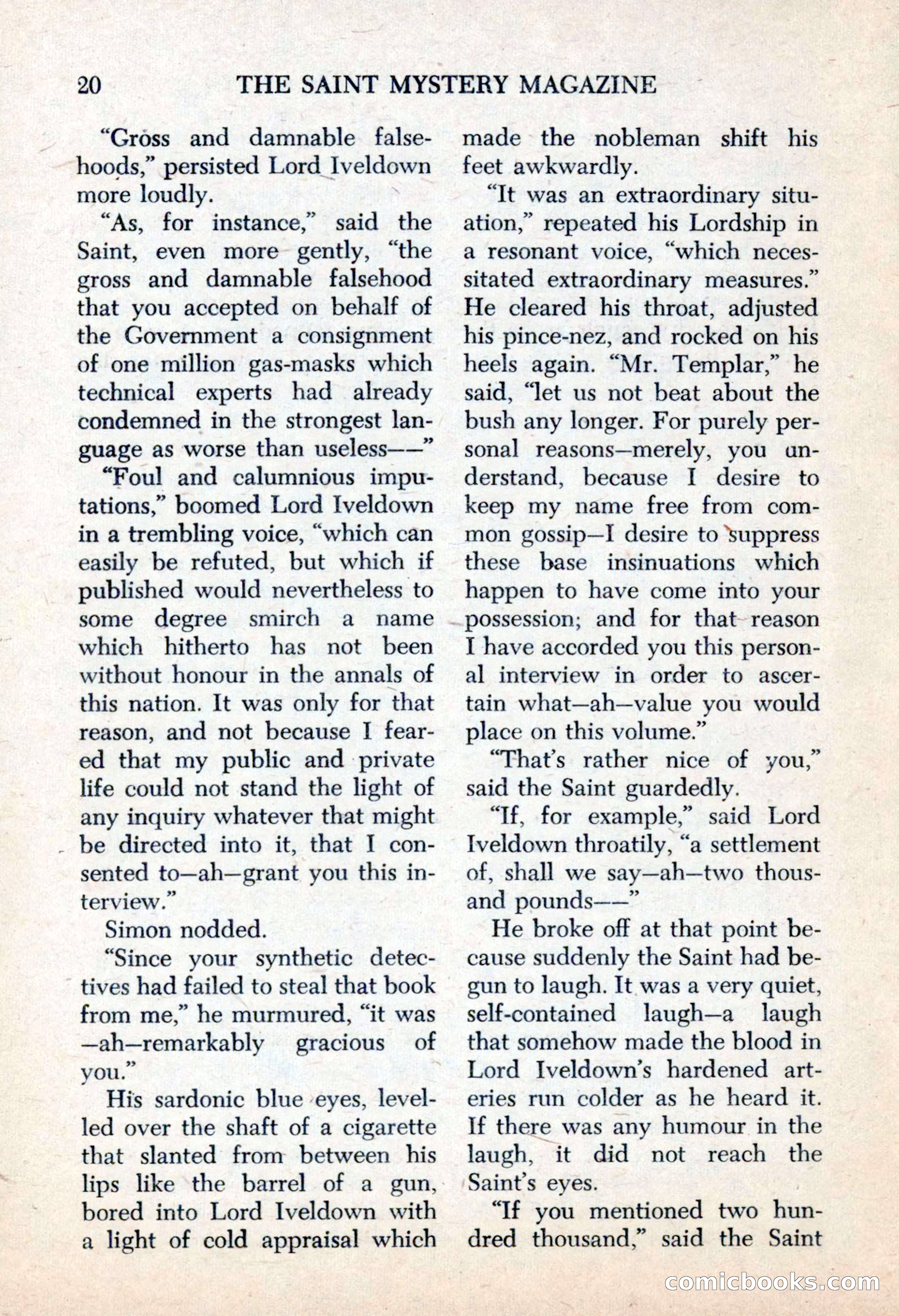 The Saint Mystery Magazine, May 1963 — page 22 of 132