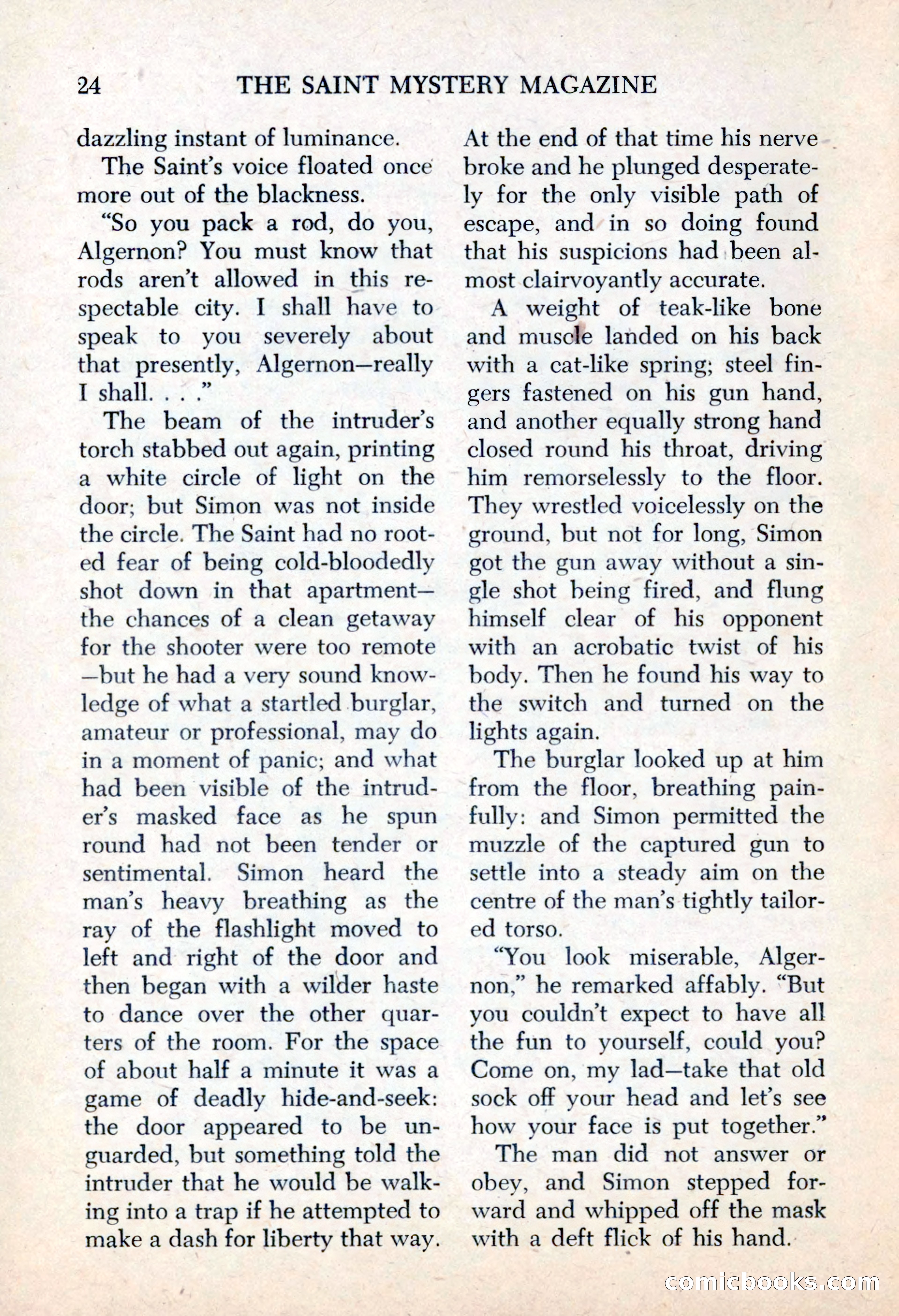 The Saint Mystery Magazine, May 1963 — page 26 of 132