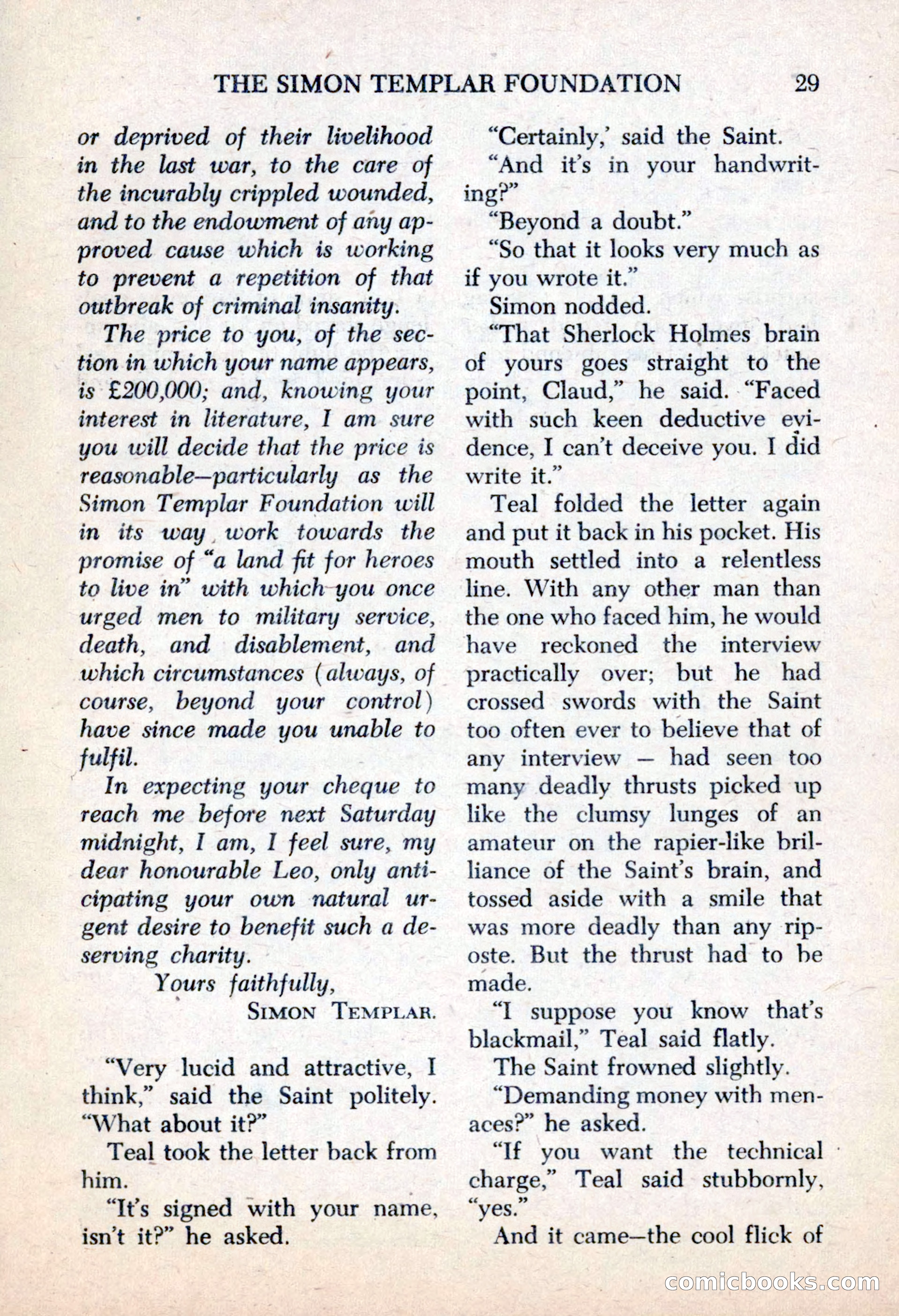 The Saint Mystery Magazine, May 1963 — page 31 of 132