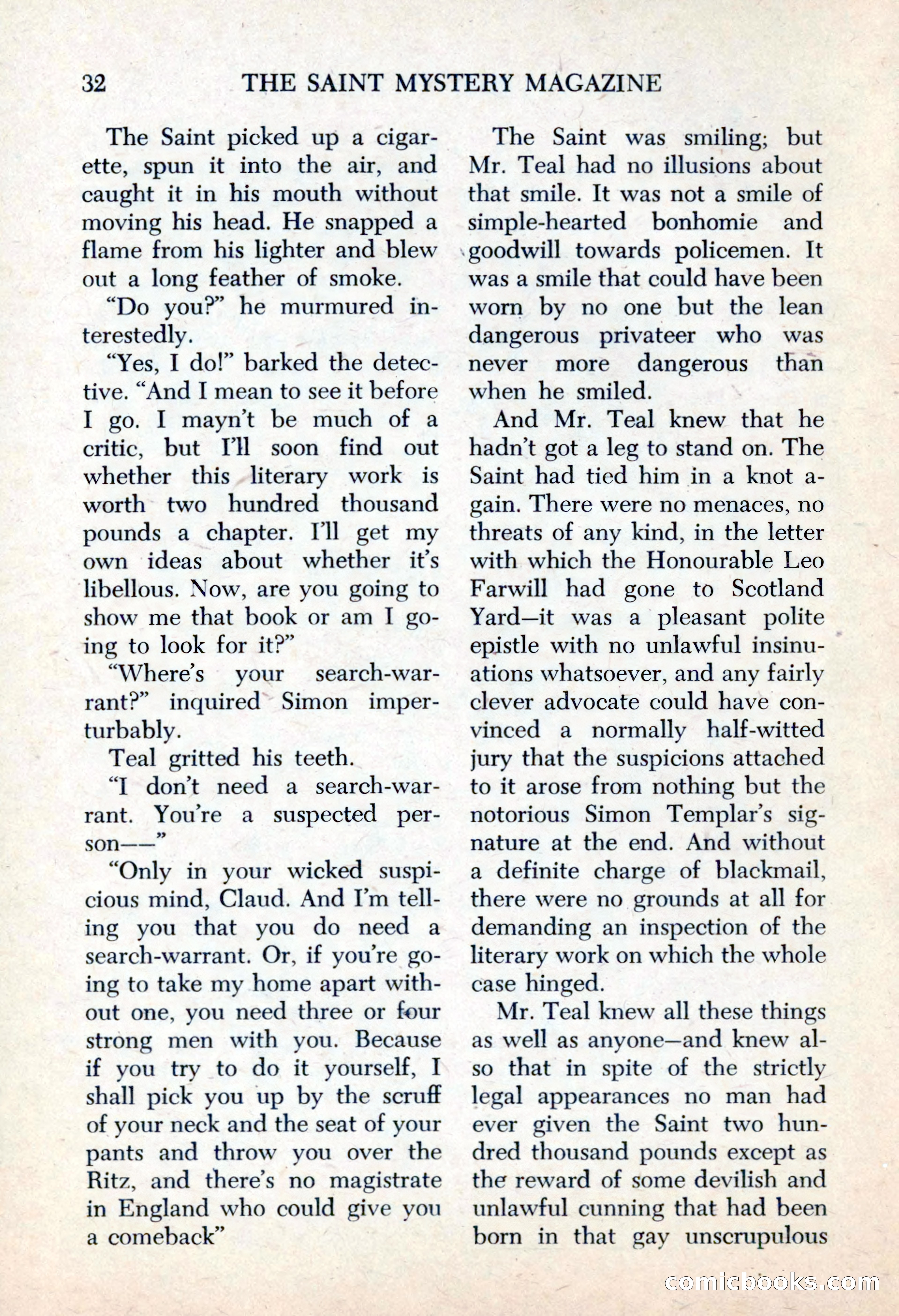 The Saint Mystery Magazine, May 1963 — page 34 of 132