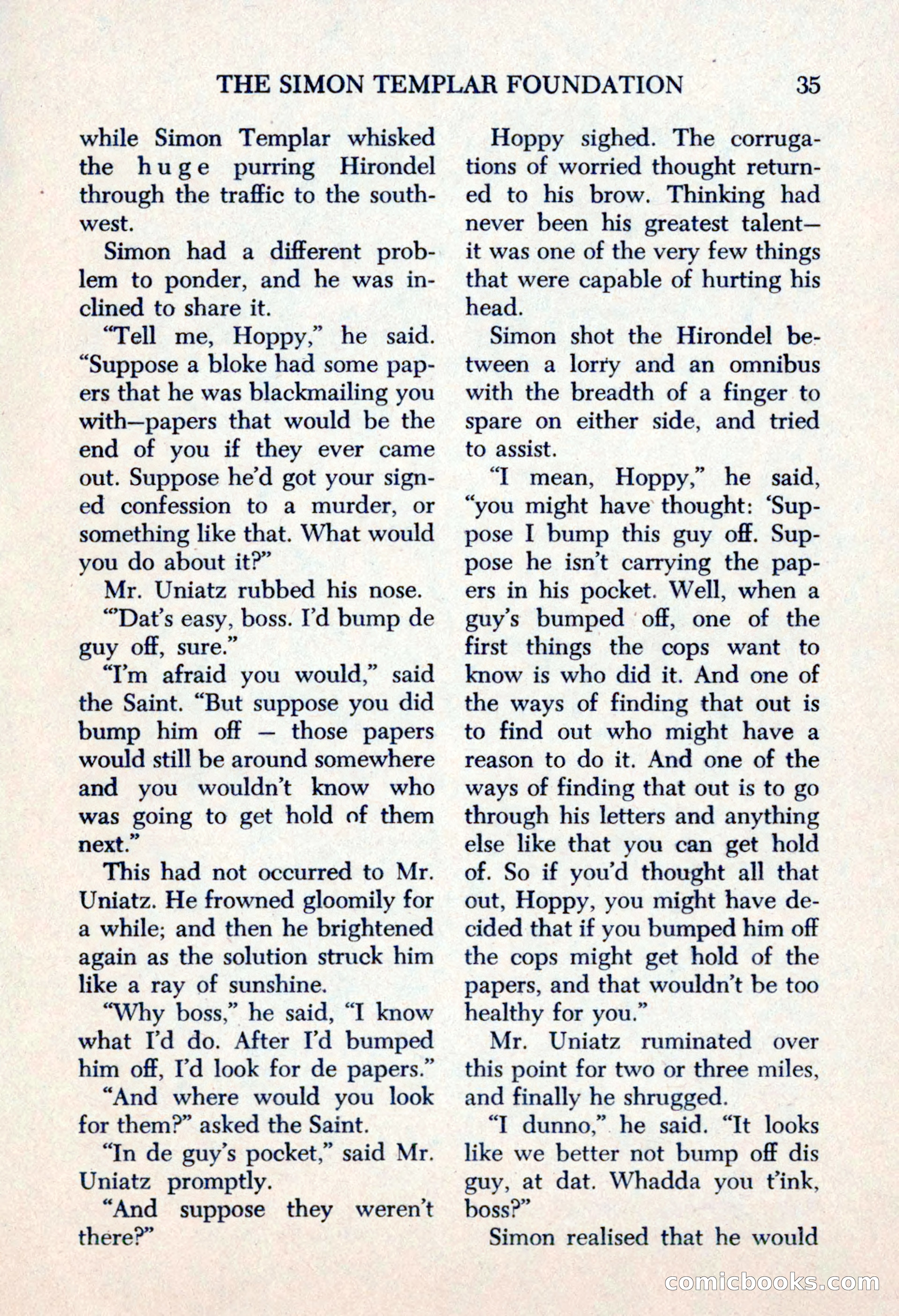The Saint Mystery Magazine, May 1963 — page 37 of 132