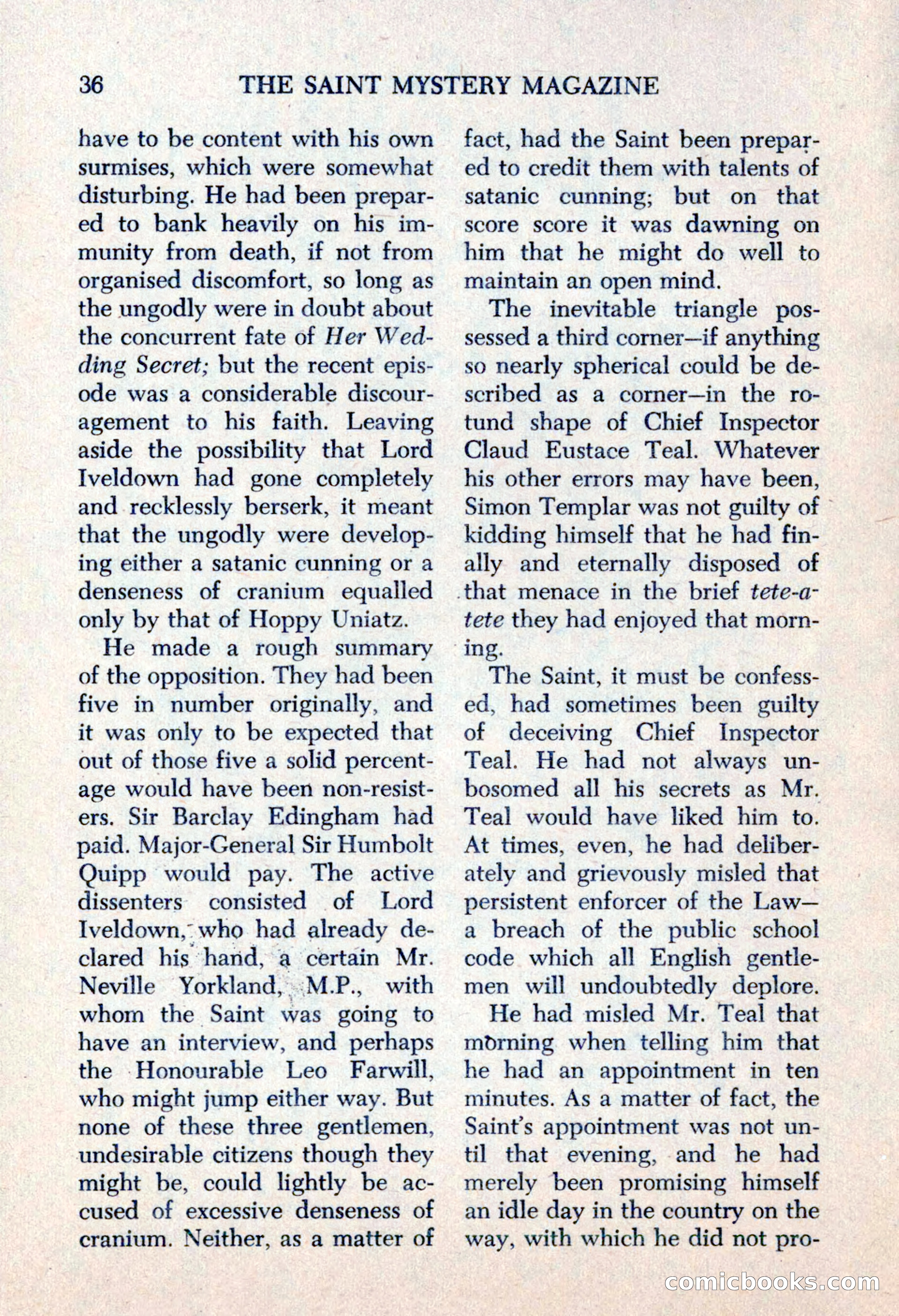 The Saint Mystery Magazine, May 1963 — page 38 of 132