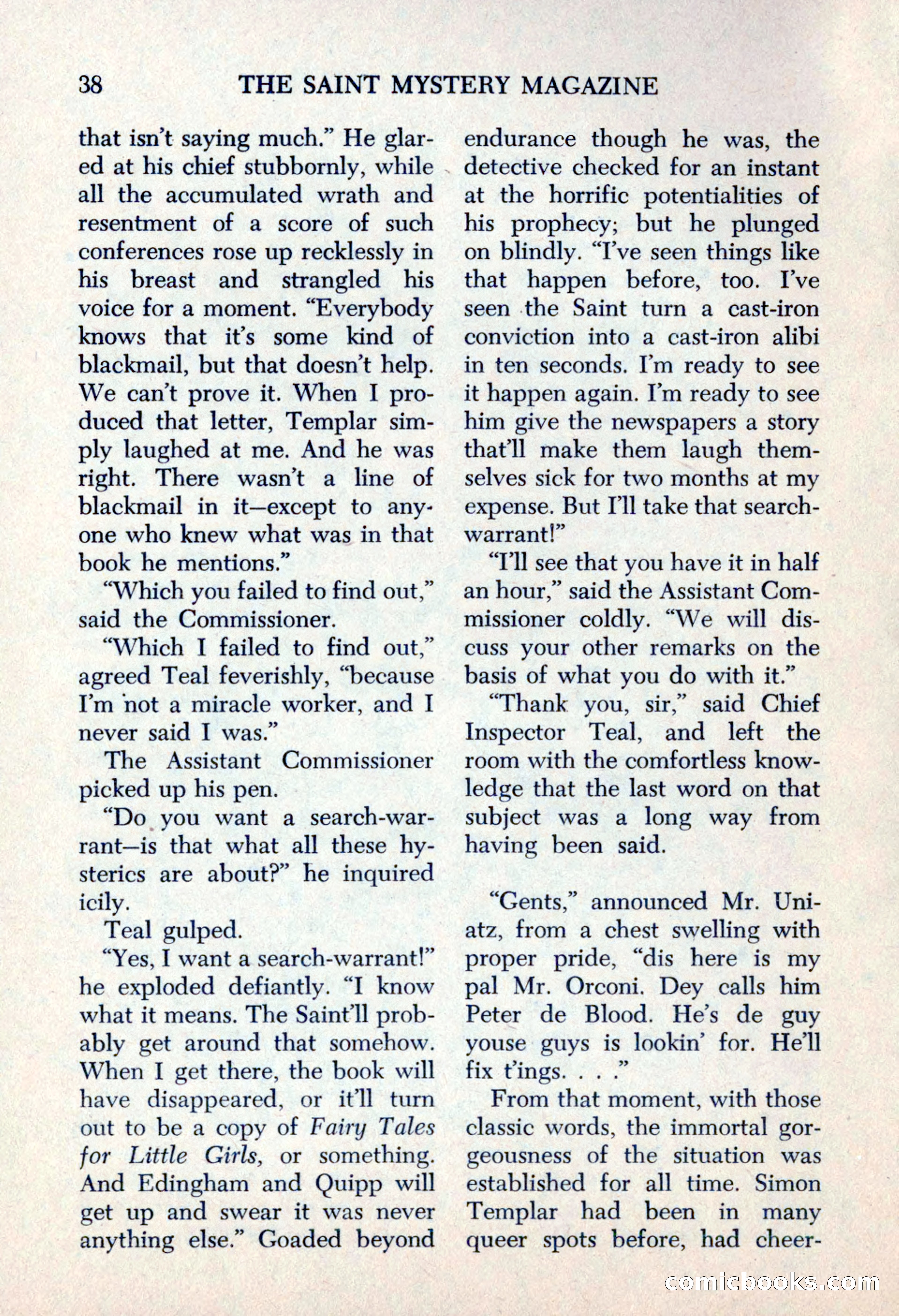 The Saint Mystery Magazine, May 1963 — page 40 of 132
