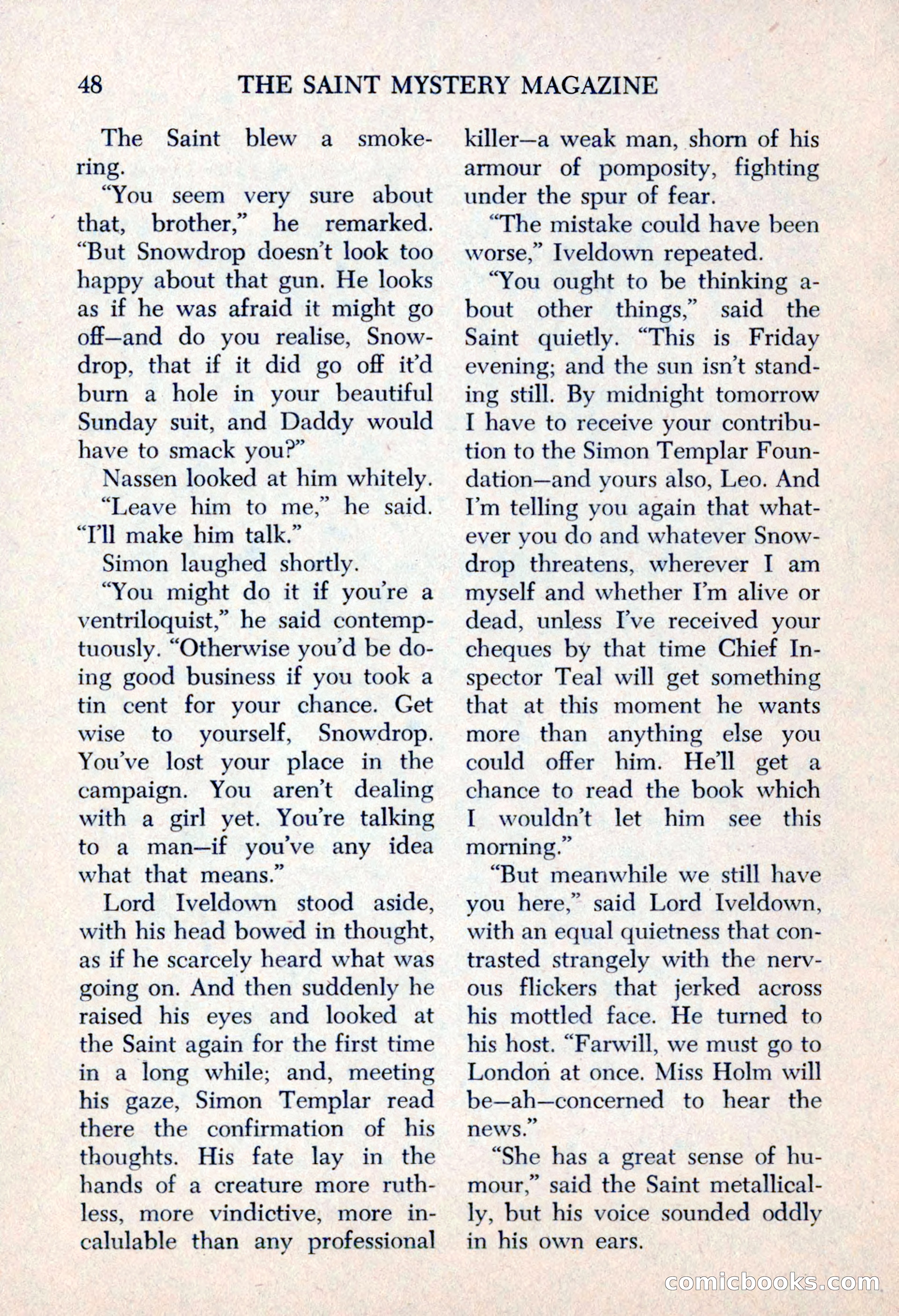The Saint Mystery Magazine, May 1963 — page 50 of 132